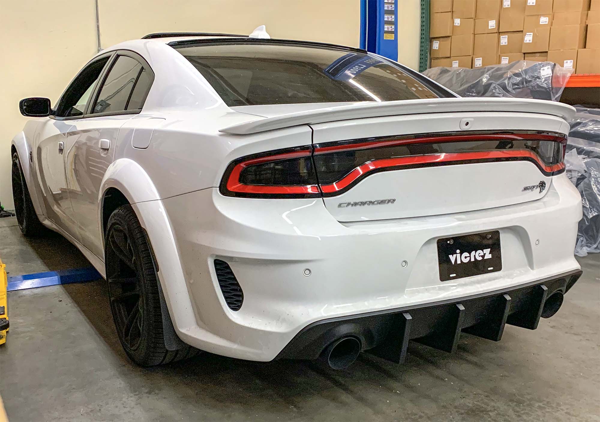 Vicrez V R Style Rear Diffuser Vz Dodge Charger Widebody