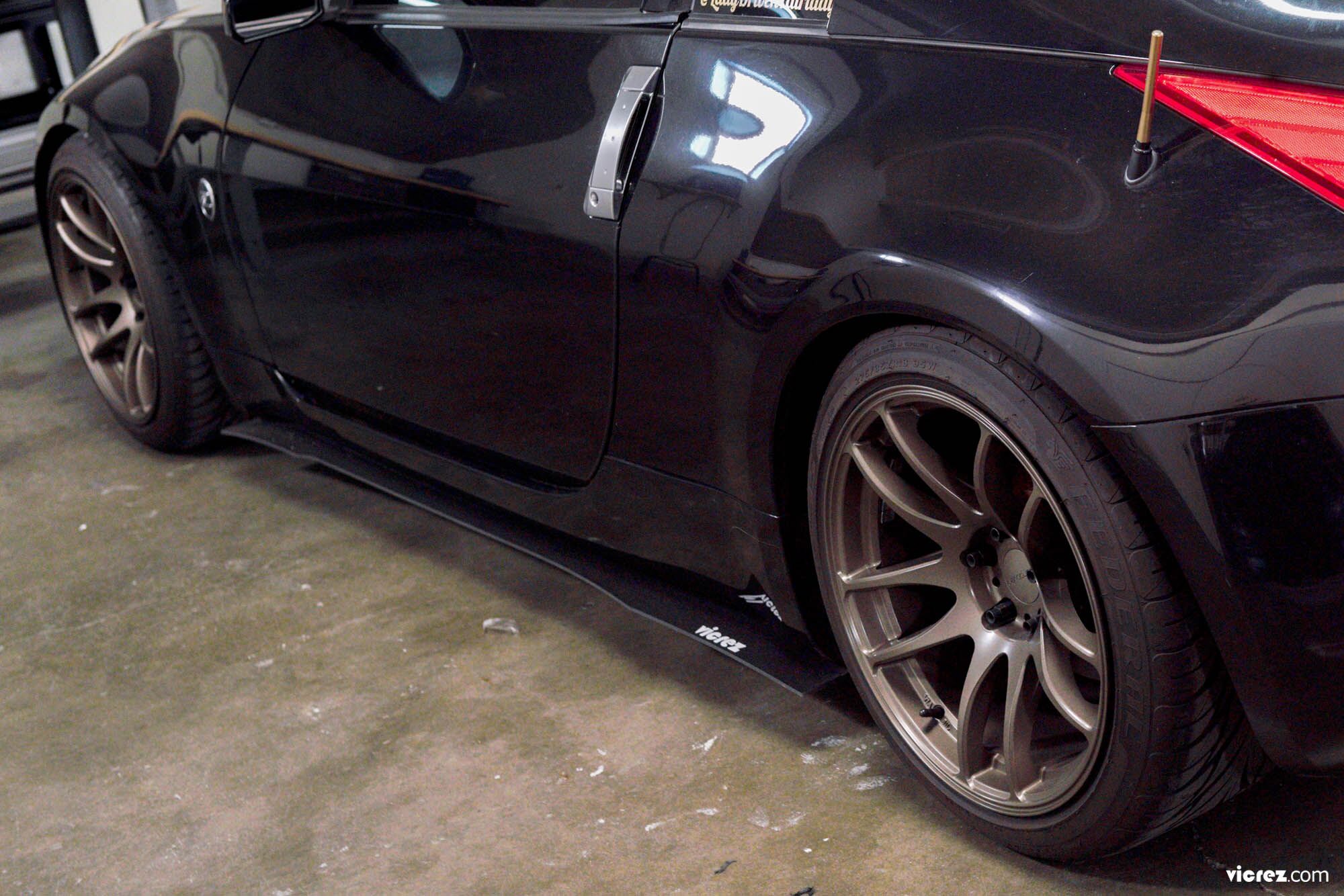 Vicrez Side Skirt Splitters vz100595 | Nissan 350z 2003-2008