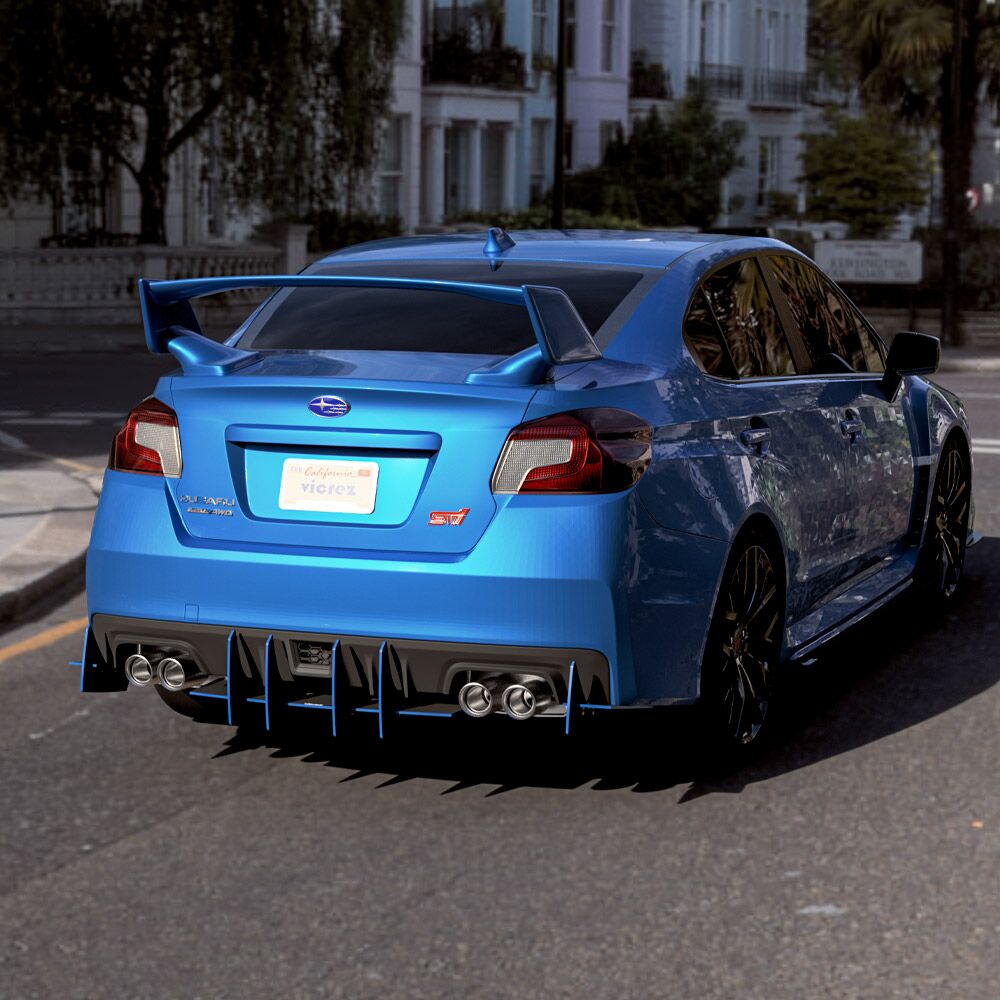 Vicrez Genali VR2 Rear Diffuser vz102638 | Subaru WRX / STI