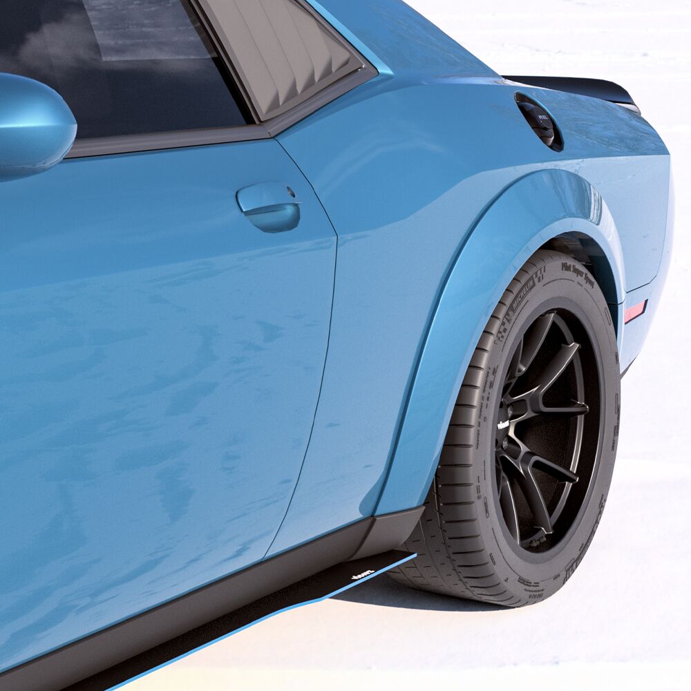 Vicrez V7R Side Skirt Splitters vz104630 | Dodge Challenger