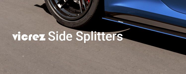 Vicrez V7R Side Skirt Splitters vz104833 | Ford Edge 2019-2024