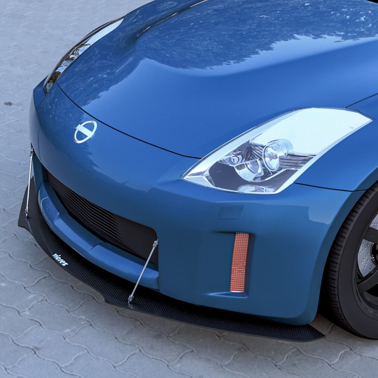 Vicrez OEM Front Bumper Splitter vz100955 | Nissan 350z 2003