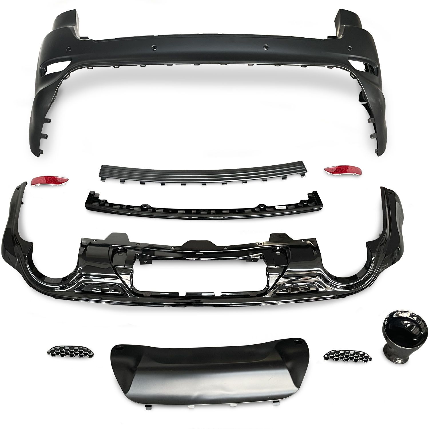 Vicrez Rear Bumper Trackhawk SRT Style vz101918 | Jeep Grand Cherokee ...