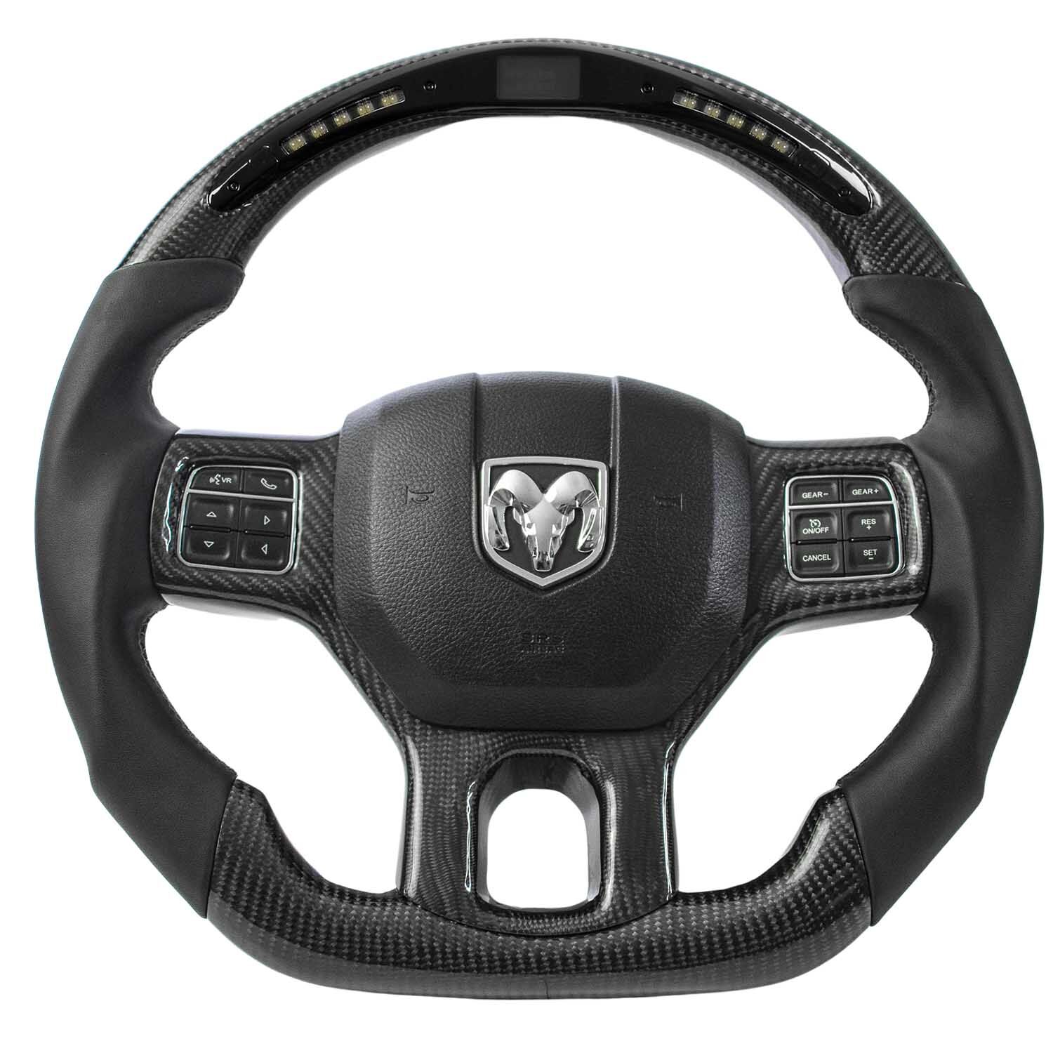 Carbon Fiber Steering Wheel LED Shift Lights Display For Ford Mustang V6 EcoBoos
