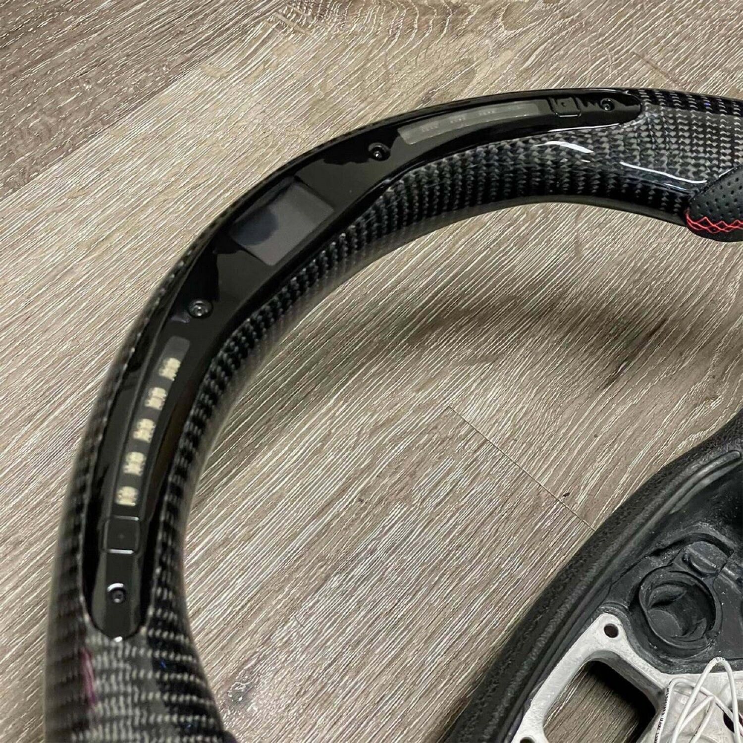 Vicrez Carbon Fiber Steering Wheel + LED Dash vz105223