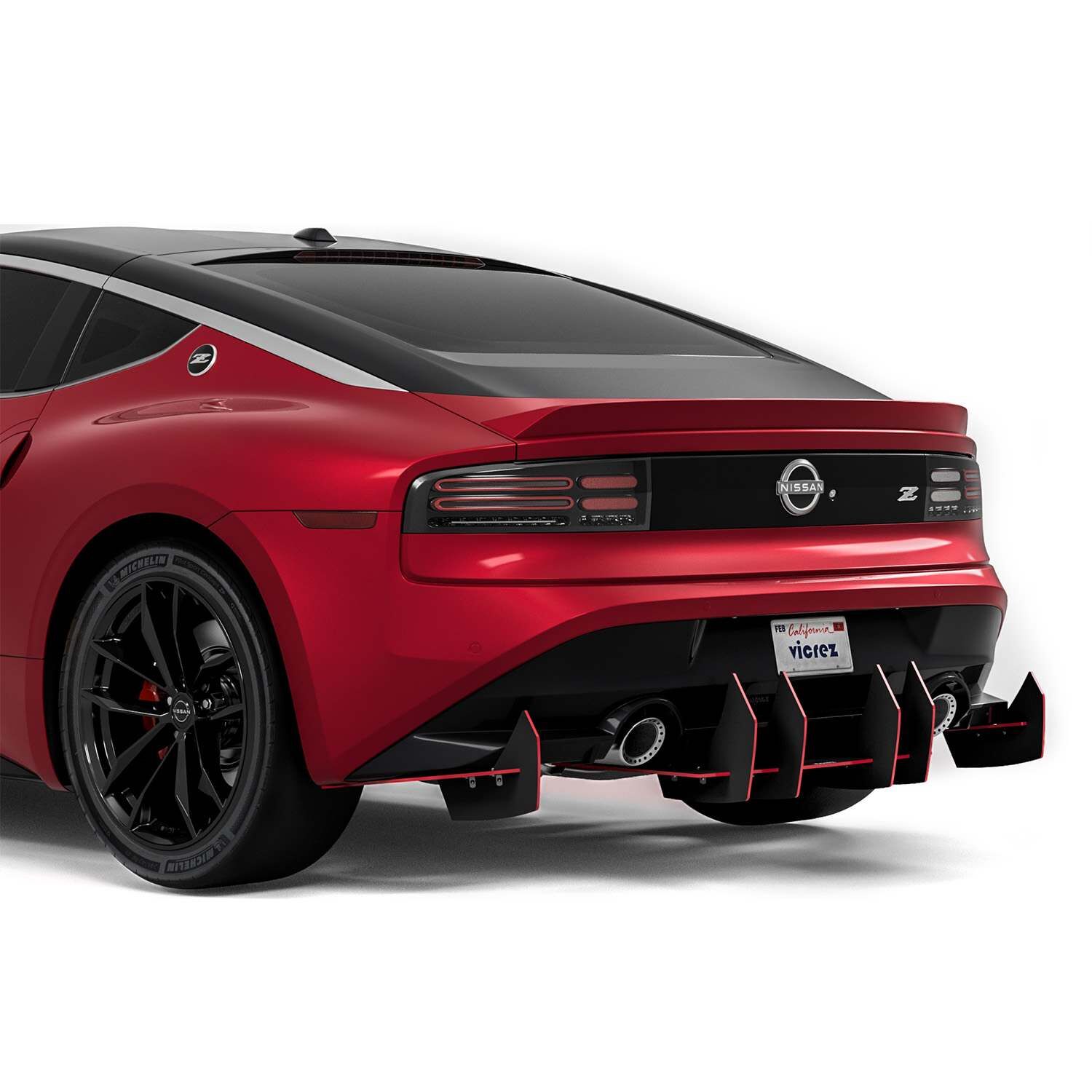 大学 割引 Vicrez Centa VR2 Rear Diffuser vz101271 | Nissan Z 2022-2025 帽子