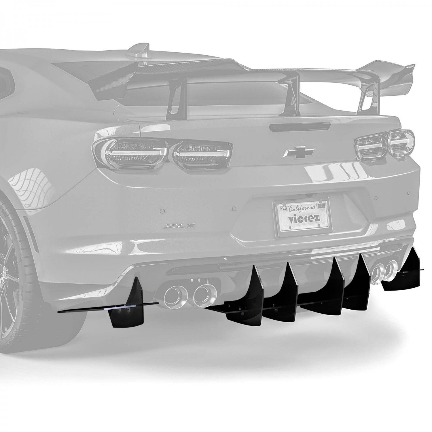 Vicrez Centa VR2 Rear Diffuser vz102138 | Chevrolet Camaro 2016-2024