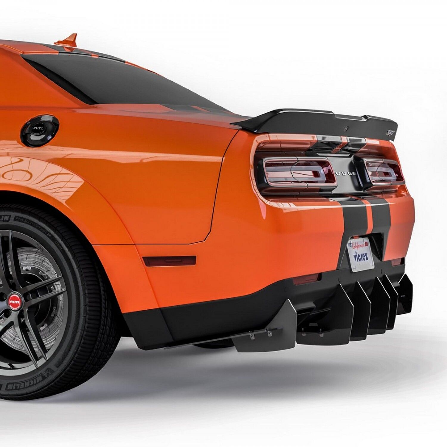 Vicrez Centa VR2 Rear Diffuser vz102171| Dodge Challenger