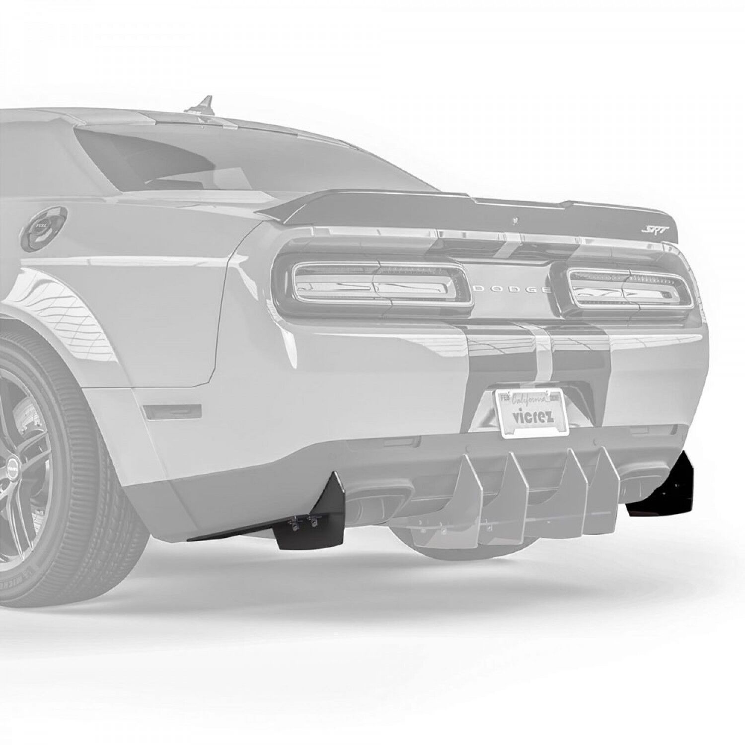Vicrez Centa VR2 Rear Diffuser vz102171| Dodge Challenger 2008-2023