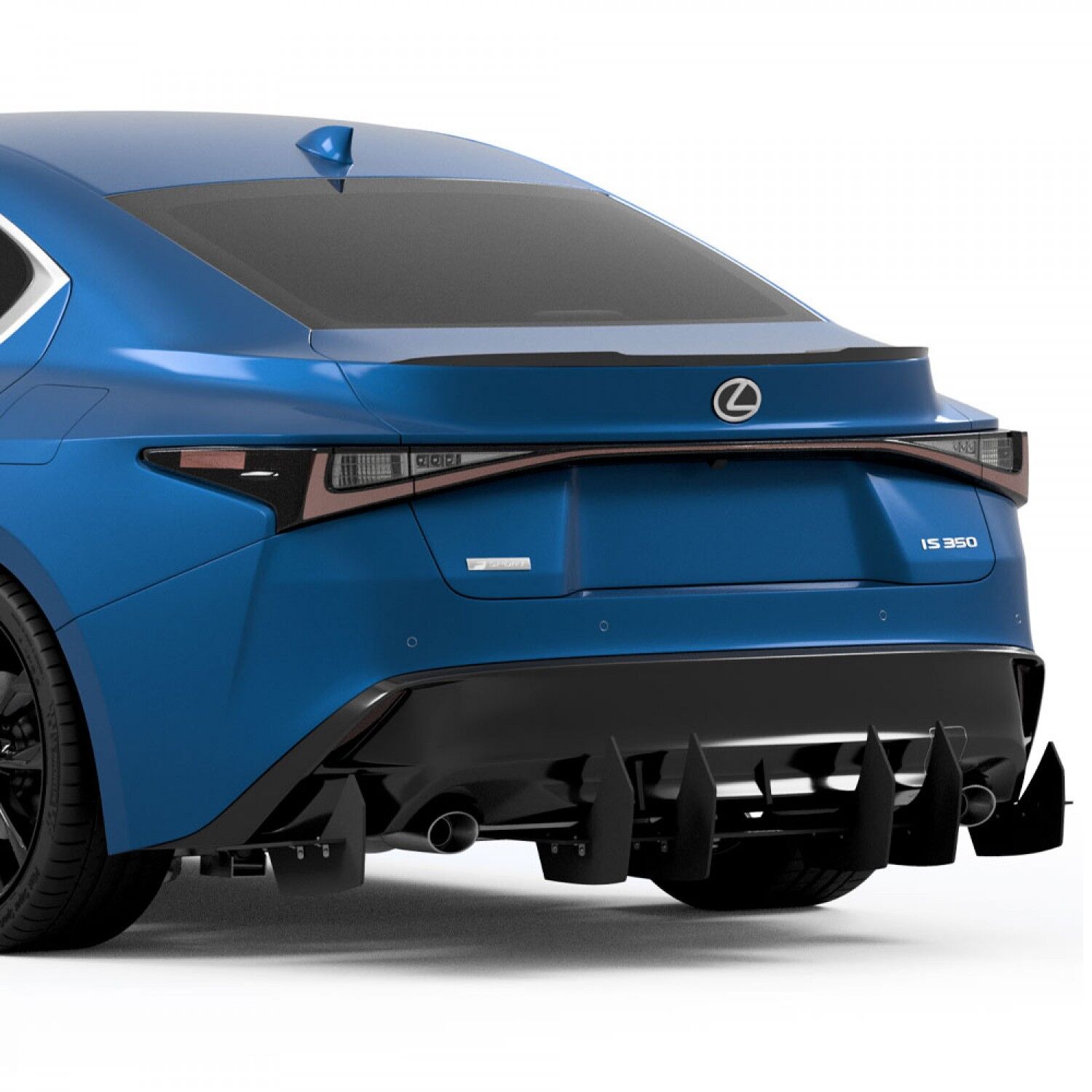 Vicrez Centa VR2 Rear Diffuser vz104397 | Lexus IS 2017-2025