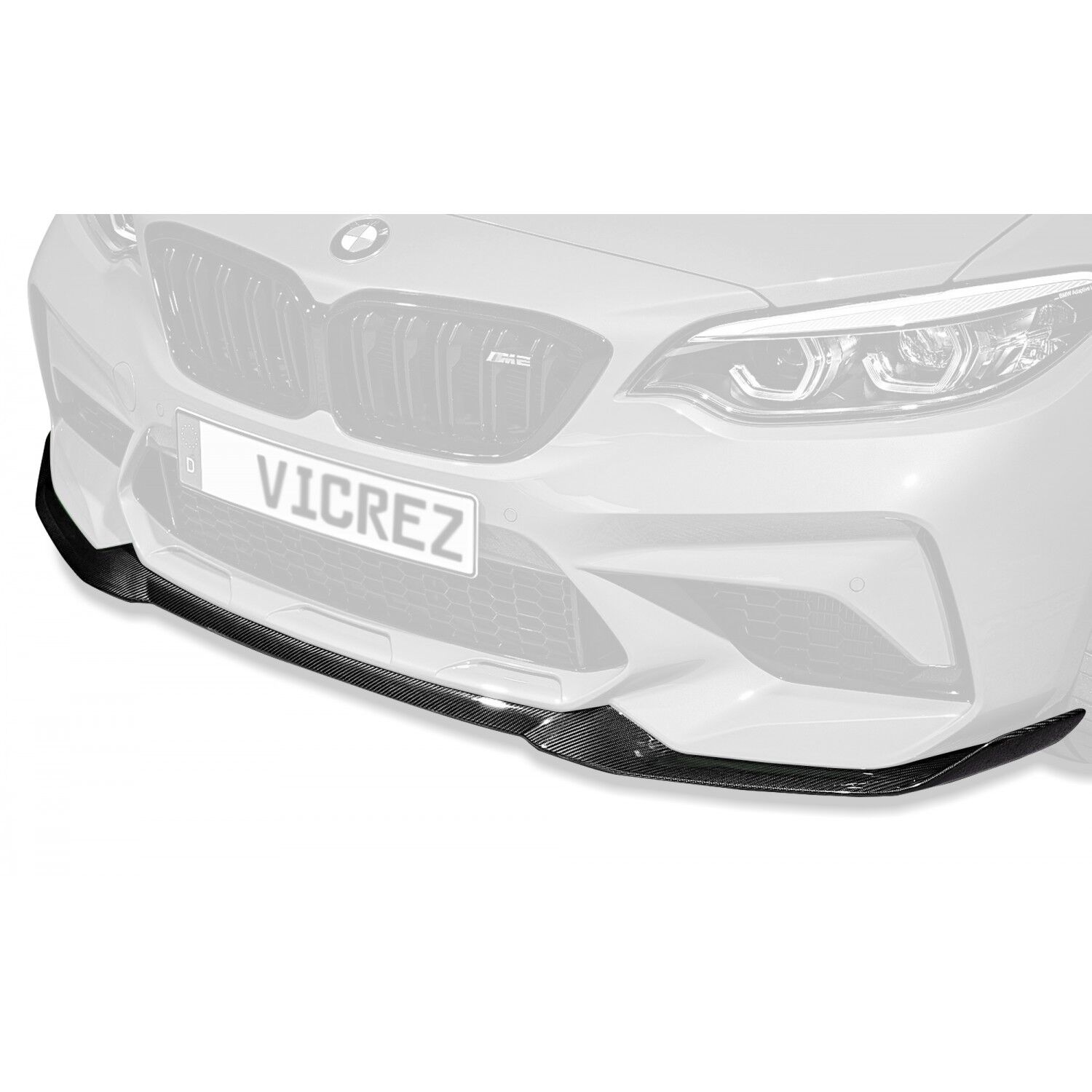Vicrez CS Carbon Fiber Front Lip Chin Spoiler vz101907| BMW