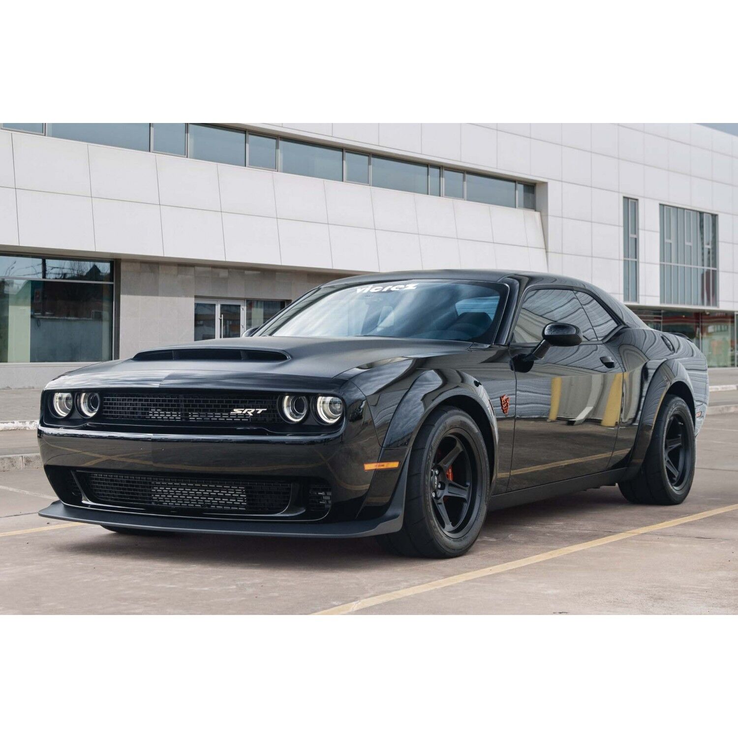 Vicrez Demon Style Front Bumper Lip Chin vz102464 | Dodge