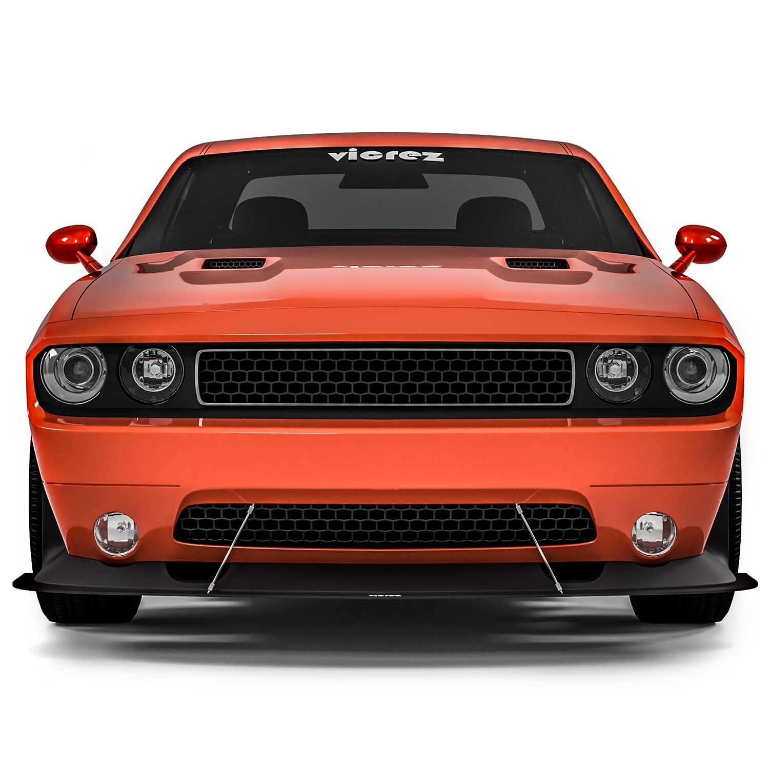 Vicrez VZ Style Front Bumper Splitter vz100659 | Dodge Challenger