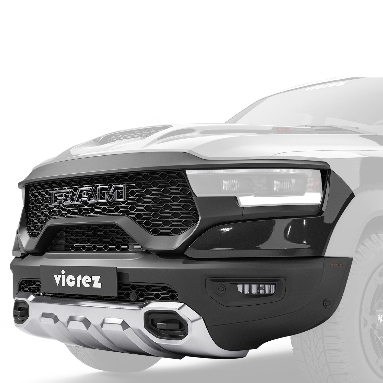 Vicrez Front Bumper TRX Style vz101941 | RAM 1500 2021-2023
