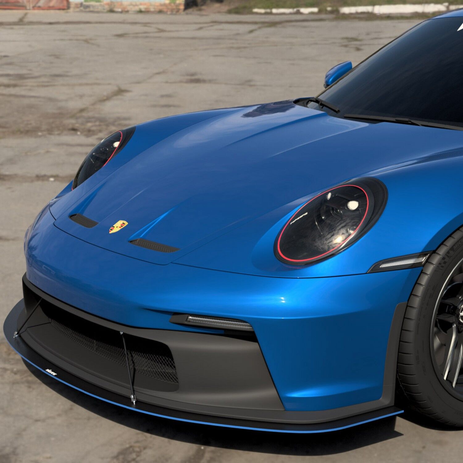 Vicrez V8R Front Splitter vz112198 | Chevrolet Corvette C8 E