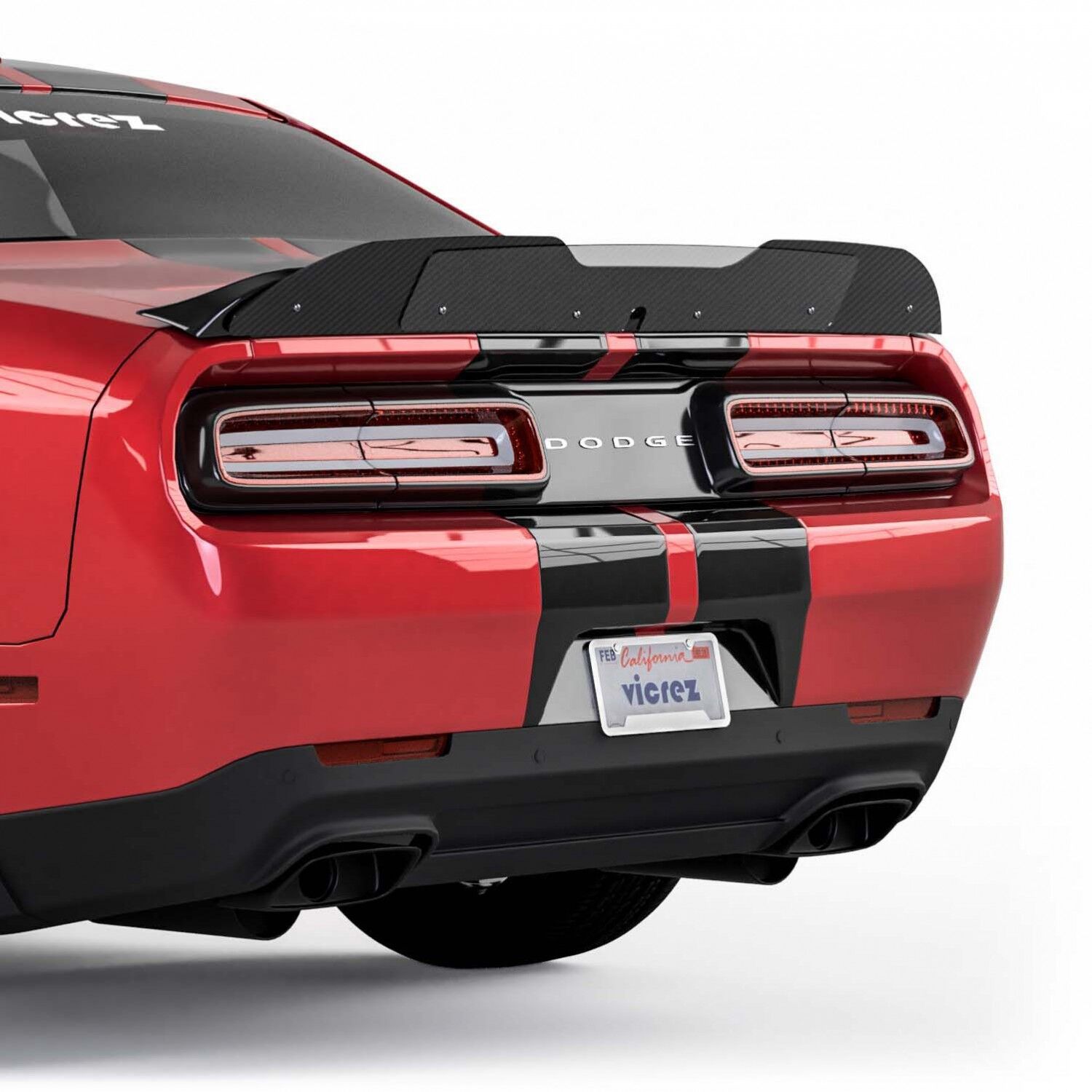 トップス challenger 2015+ Dodge Challenger Front Bumper Lip Splitter Protector