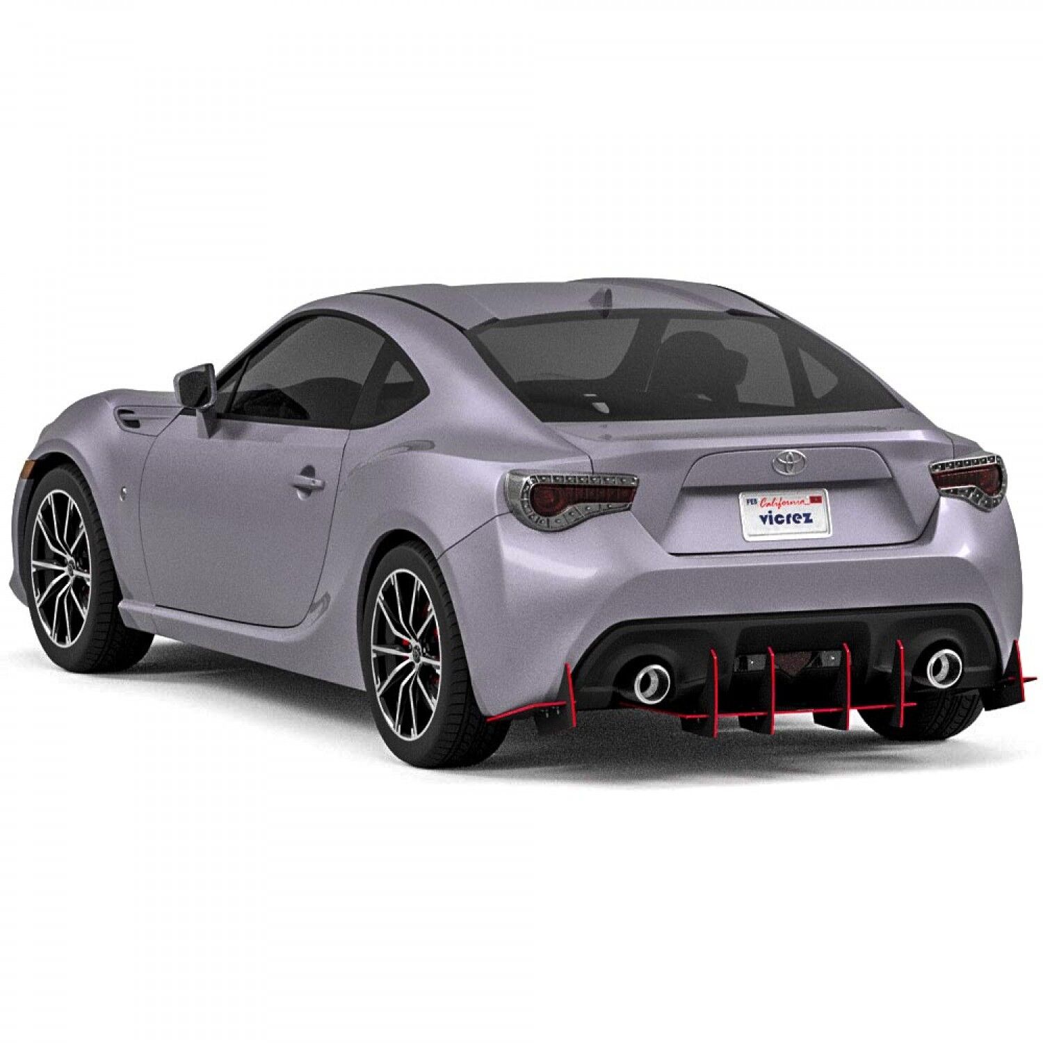 Vicrez Genali VR2 Rear Diffuser vz102642 | BRZ/FRS/86 2013-2025