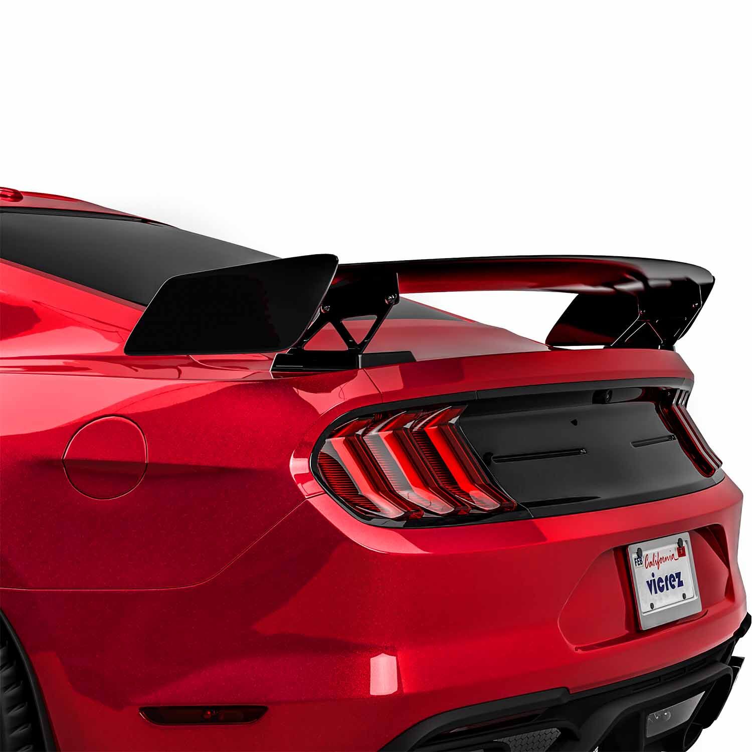 Vicrez GT500 Style Track Pack Rear Wing Spoiler vz102218 | Ford Mustang  2015-2023