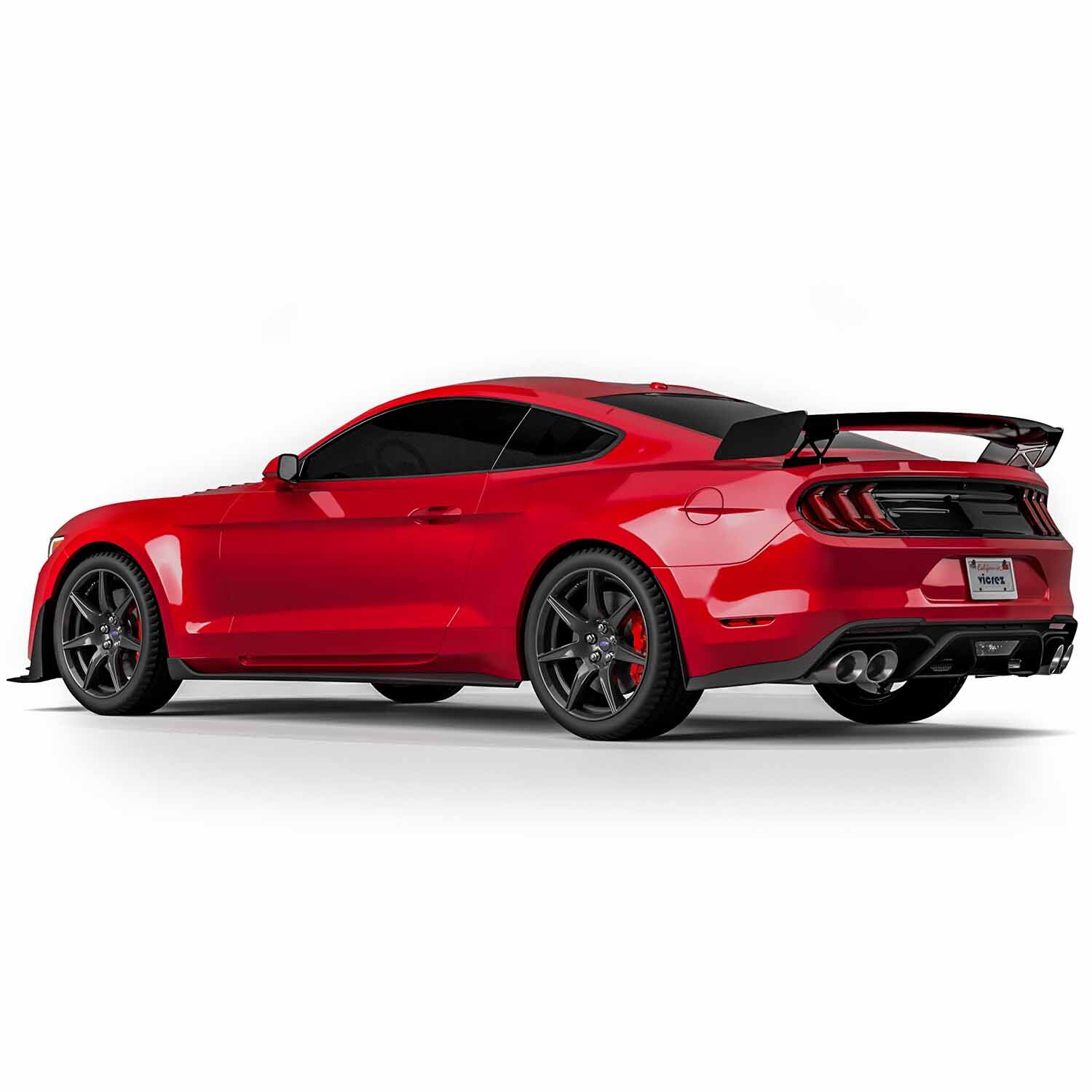 Vicrez GT500 Gloss Carbon Fiber Track Pack Rear Wing Spoiler
