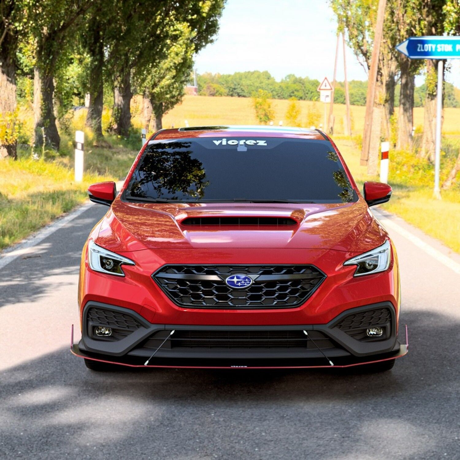 Vicrez LV2 Front Splitter vz101266 | Subaru WRX 2022-2025