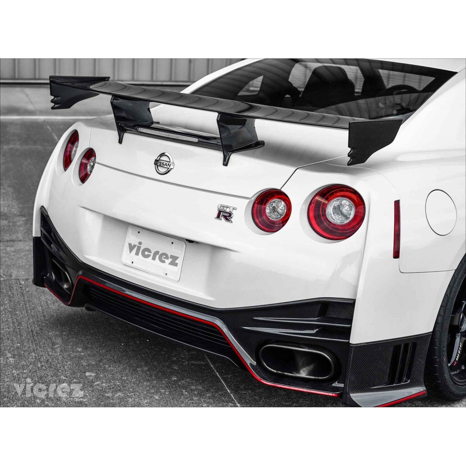 Vicrez Carbon Fiber Rear Spoiler Nismo Style vz100388