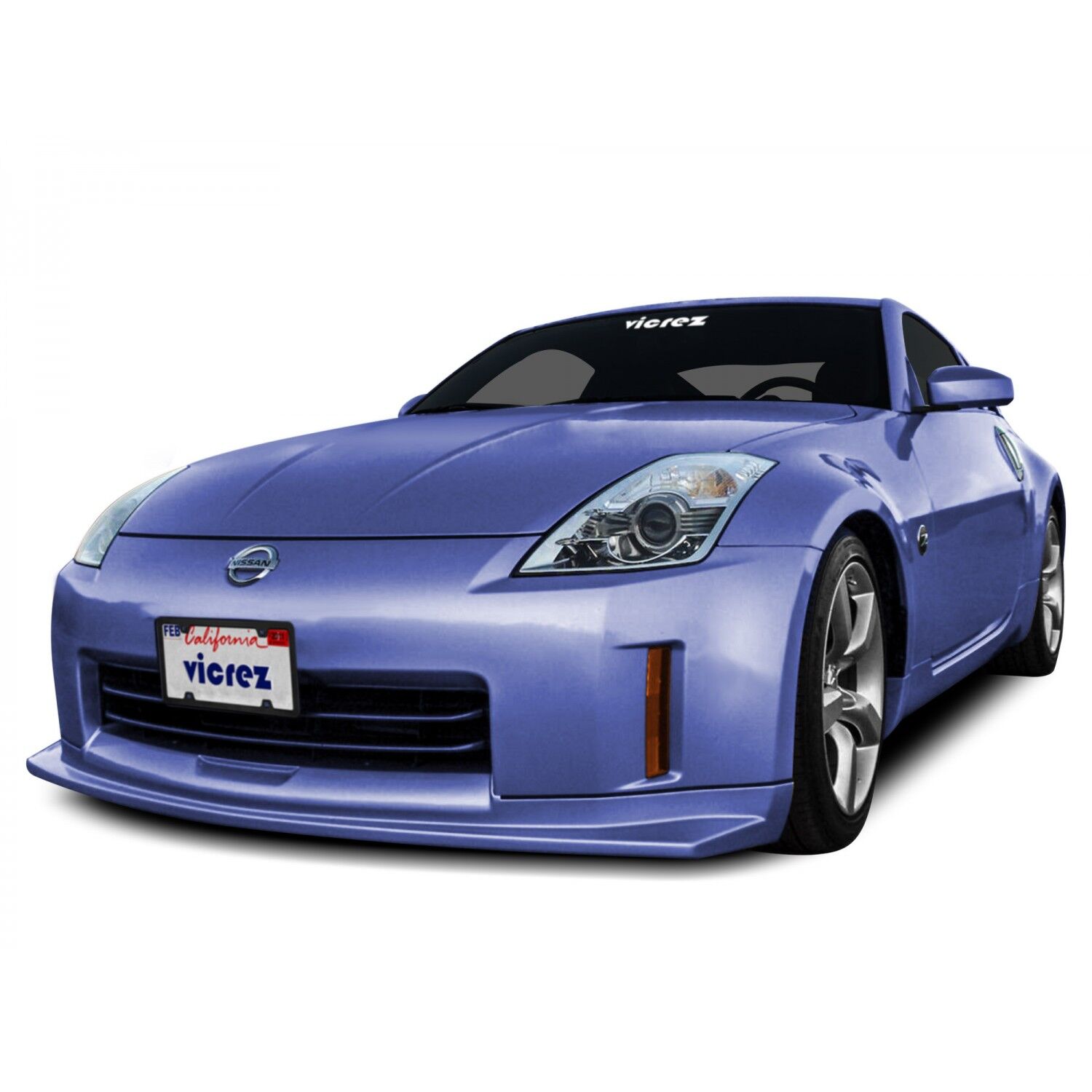 Vicrez R1 Style Front Bumper Lip Chin Spoiler vz101859