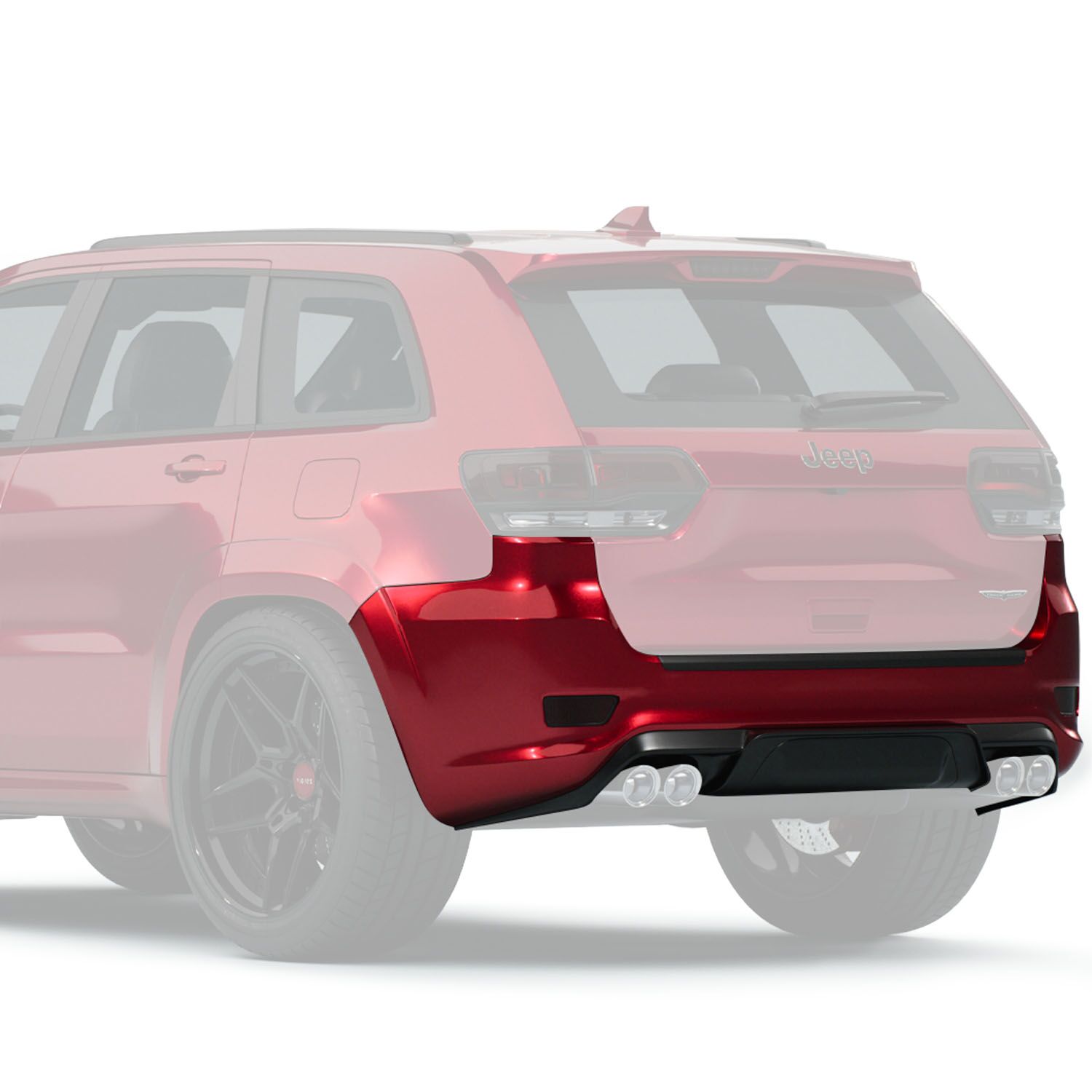 Vicrez Rear Bumper Trackhawk SRT Style vz101918 | Jeep Grand Cherokee ...