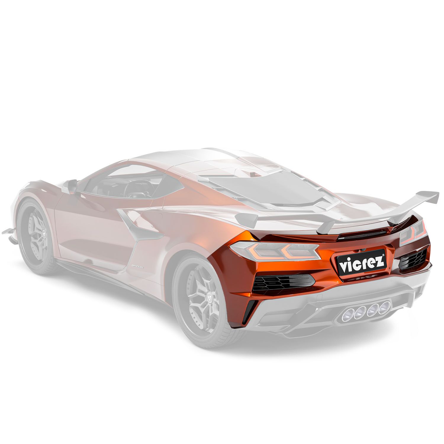 Vicrez Rear Bumper Z06 Style vz102676 | Corvette C8 Stingray