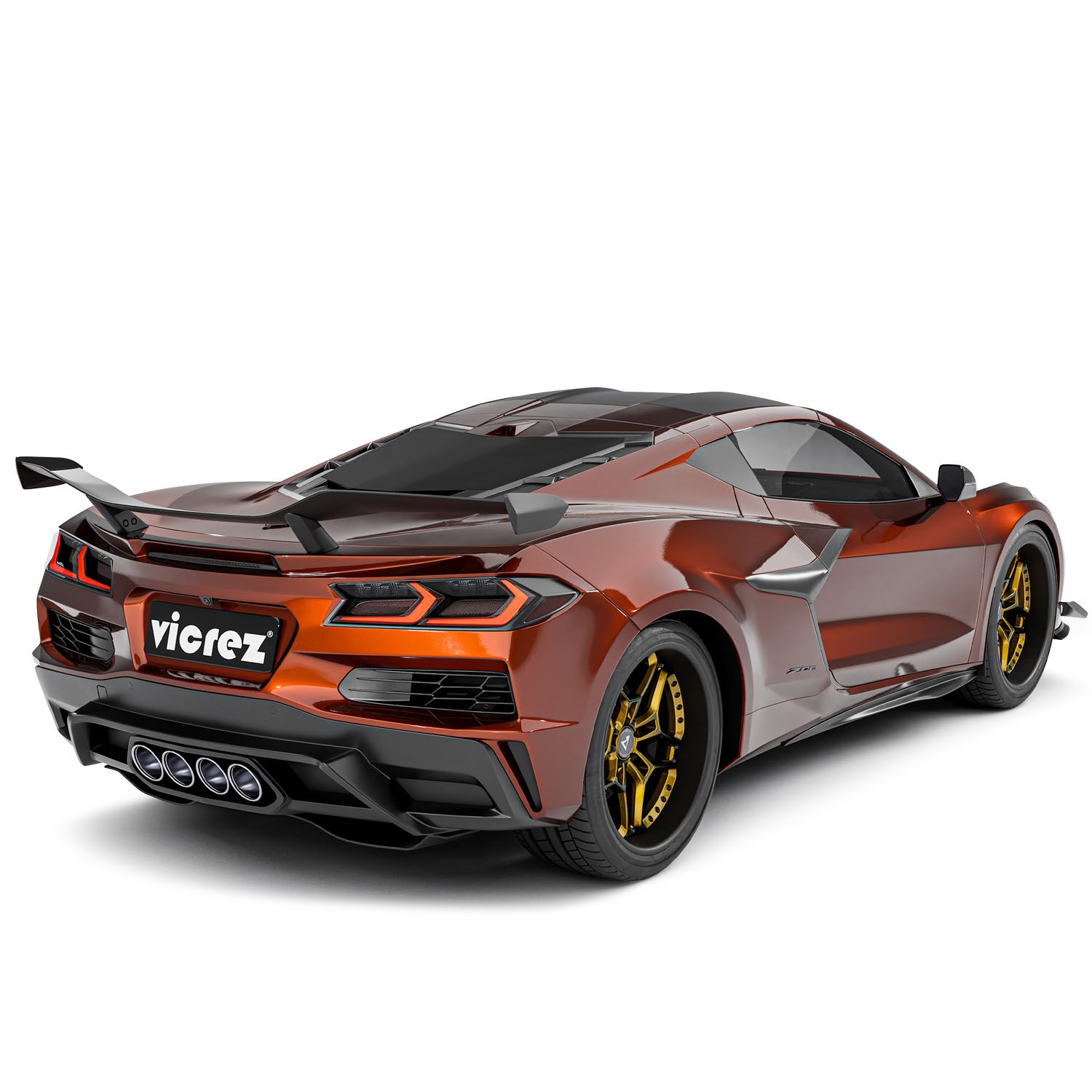 Vicrez Rear Spoiler Wing Z06 Style vz102678 | Corvette C8