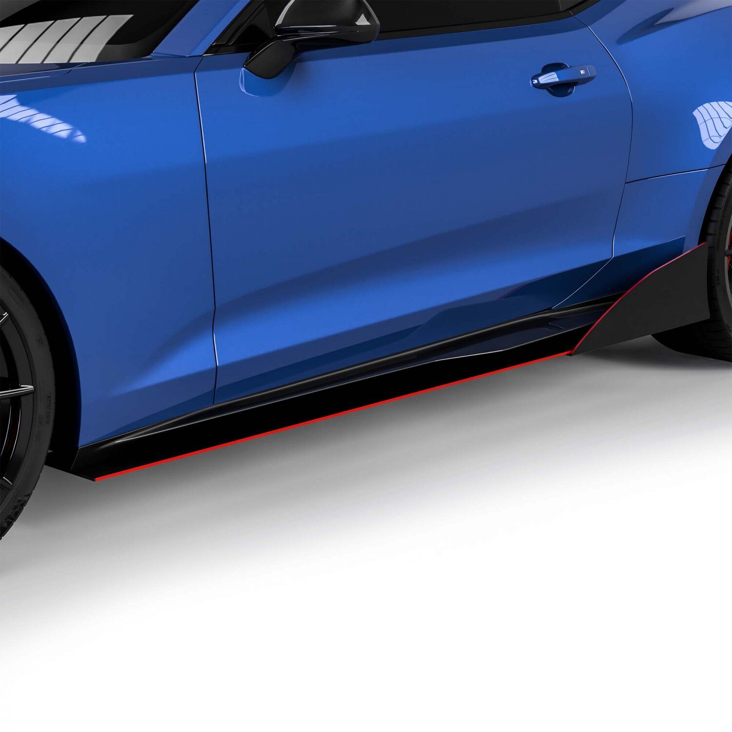 Vicrez Side Skirt Splitters VZR1 Style vz102165 | Chevrolet Camaro 2016-2024