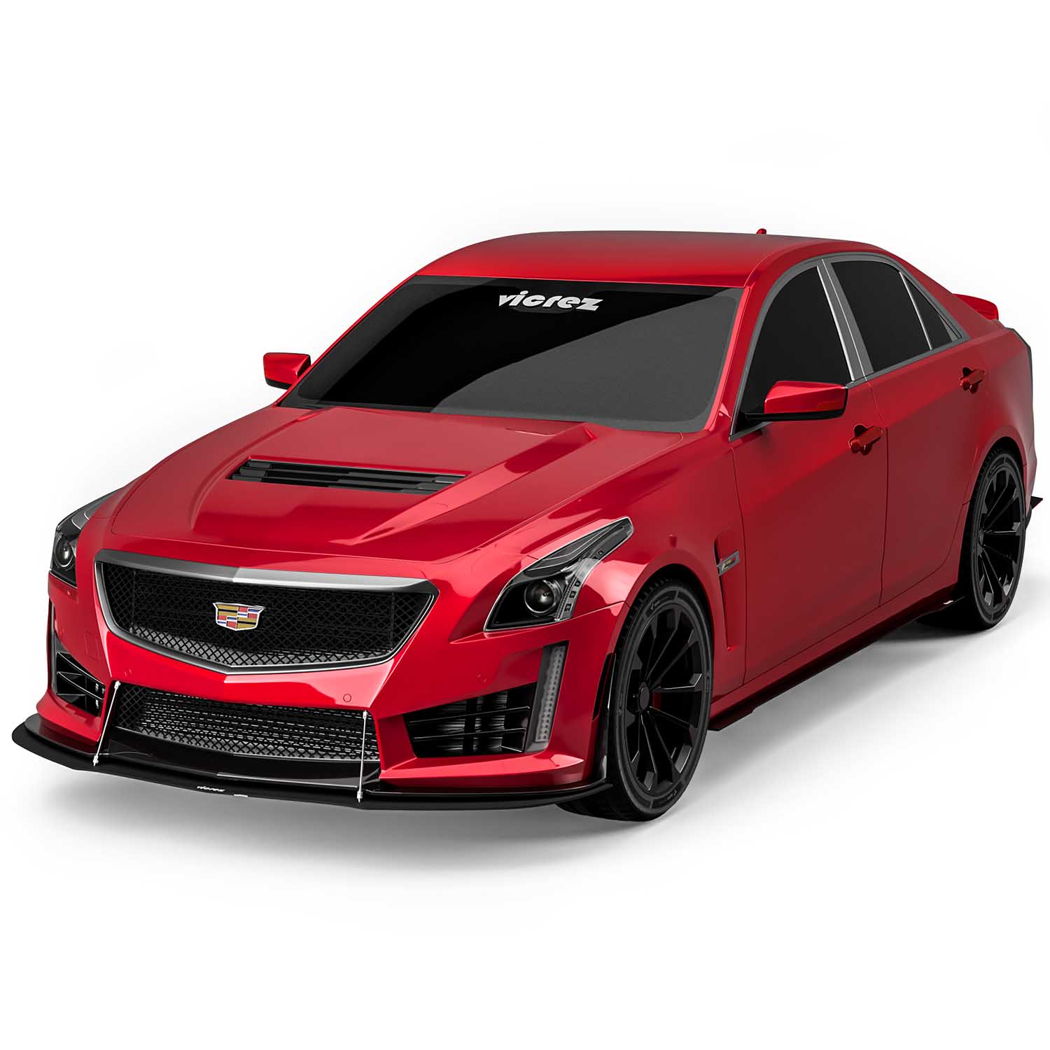 Vicrez TR1 Front Splitter vz102372 | Cadillac CTS-V 2014-2021