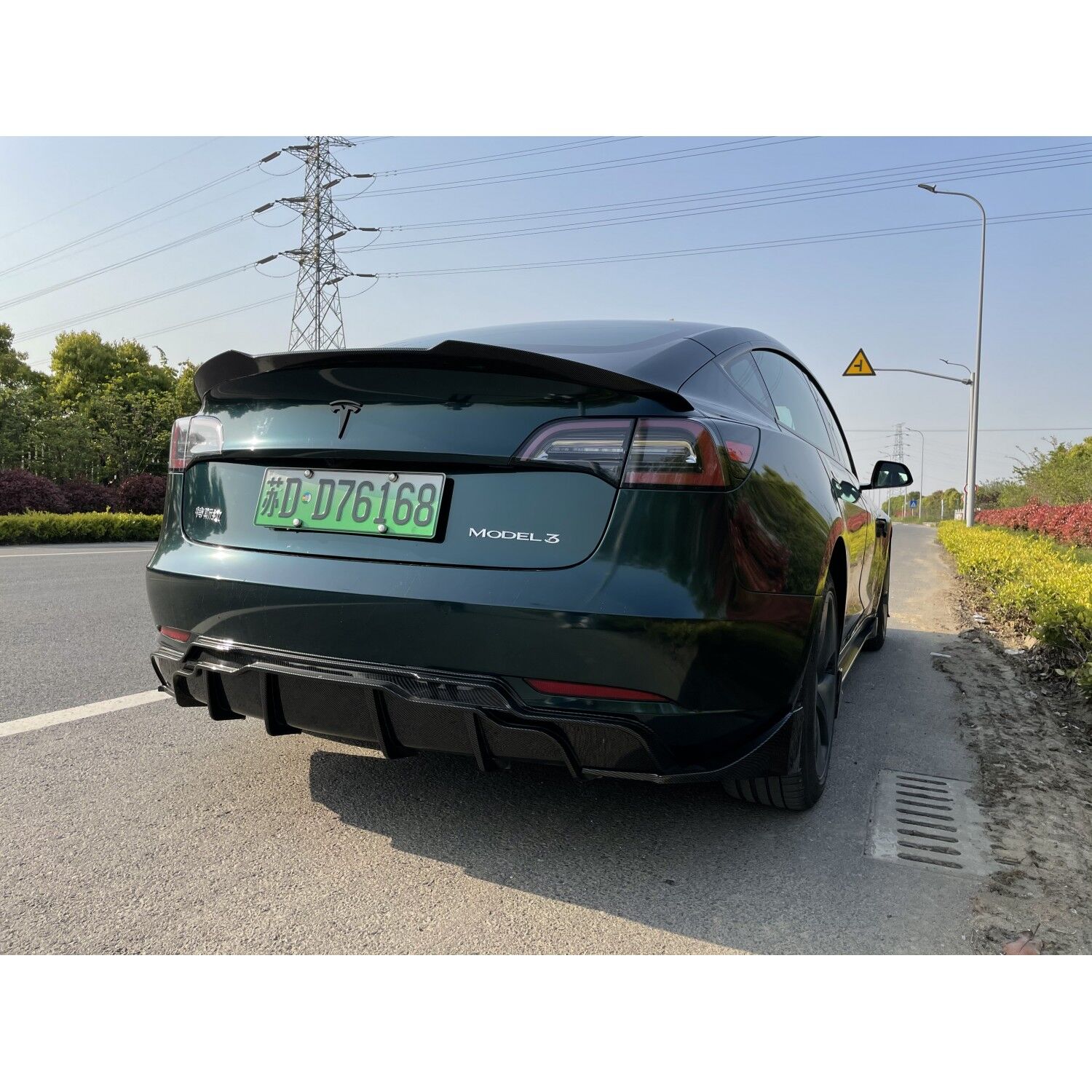Vicrez V3R Style Rear Spoiler vz102330 | Tesla Model 3 2016-2022