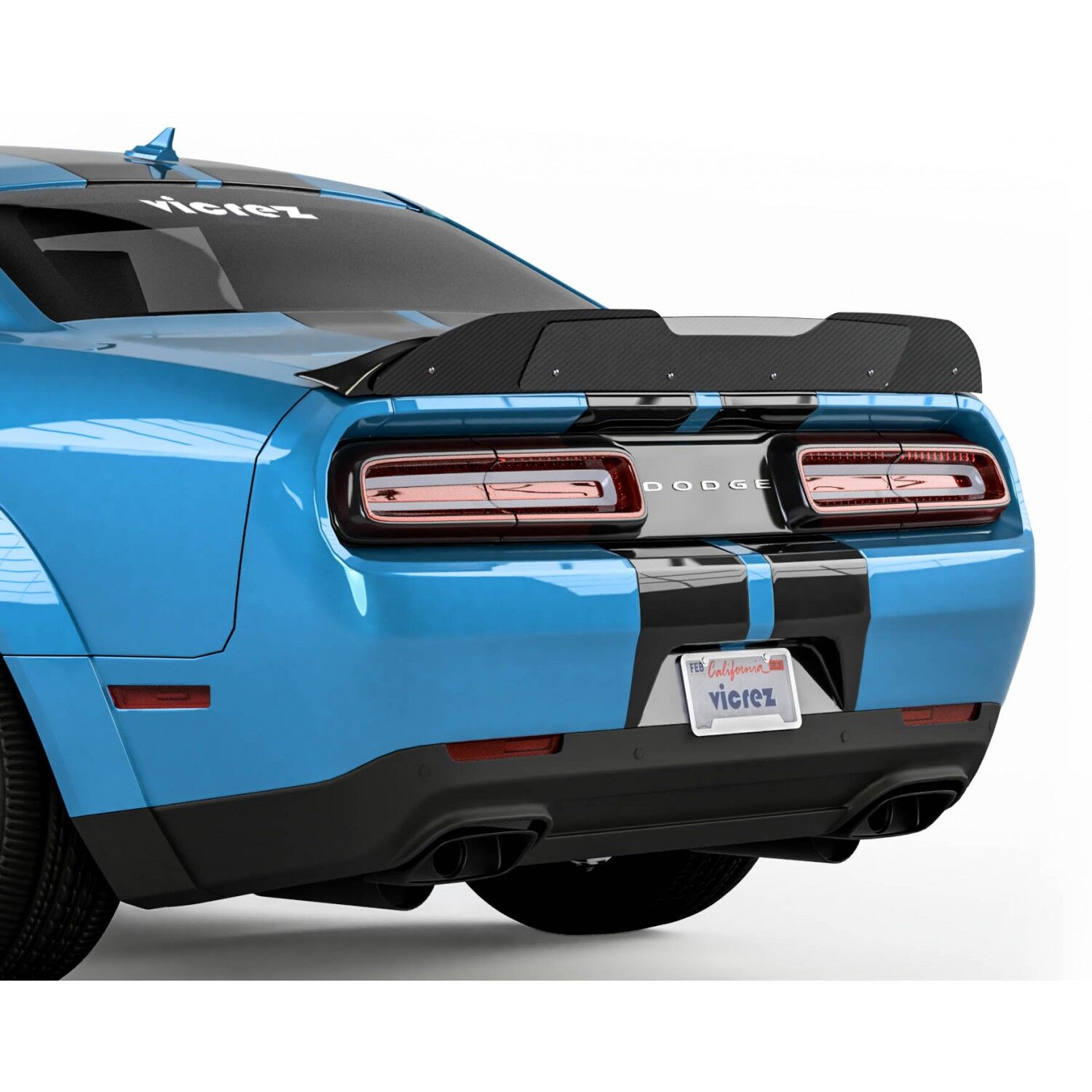 Vicrez V3R Wicker Bill Add-On vz101797 | Dodge Challenger