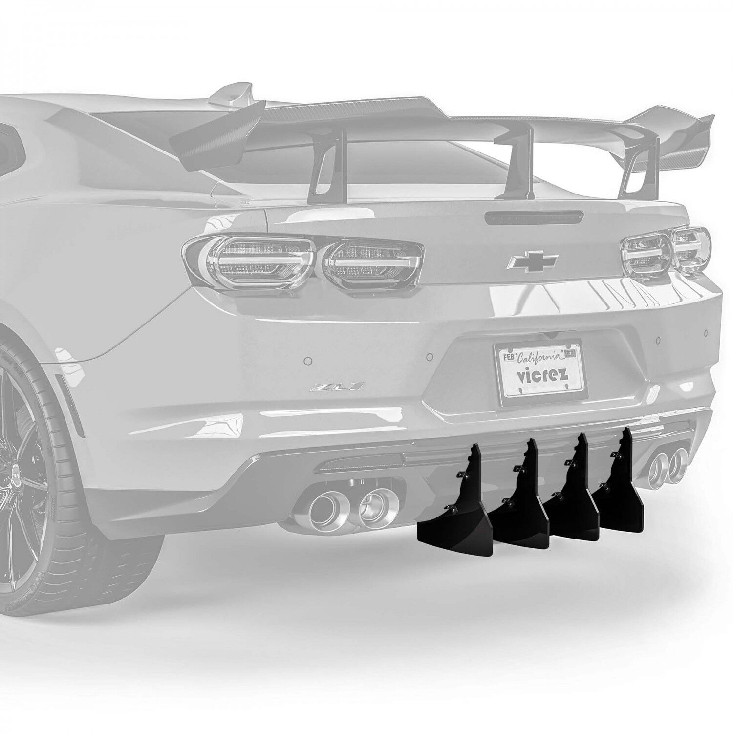 Vicrez Veneno VR2 Rear Diffuser Add-On vz102136 | Chevrolet