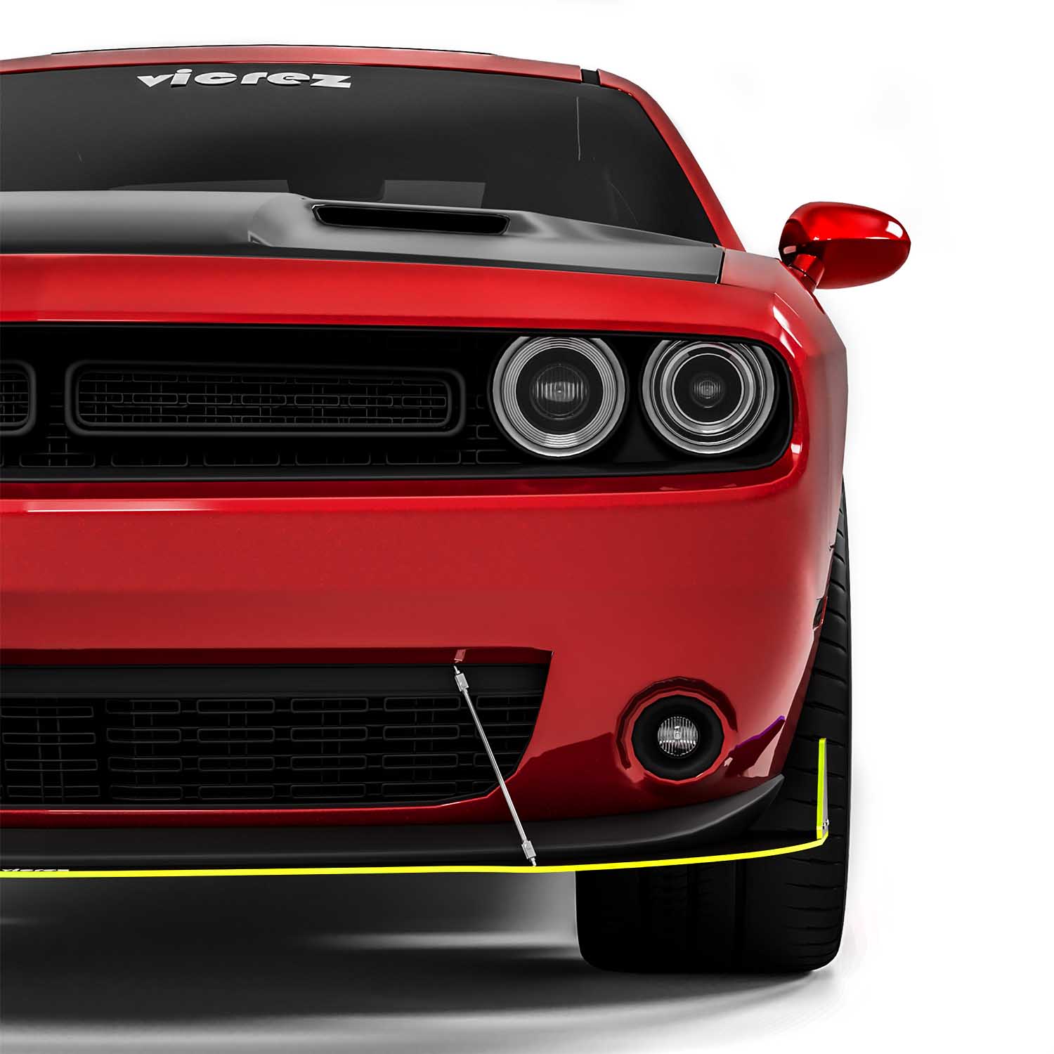 Vicrez VZ Style Front Bumper Splitter vz102324 | Dodge