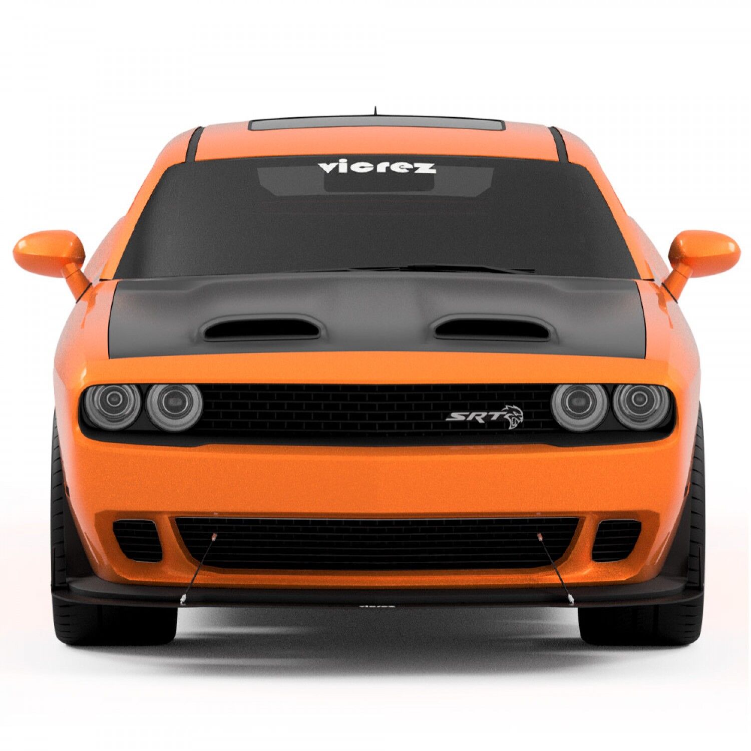Vicrez VZ Style Front Bumper Splitter vz100661 | Dodge Challenger