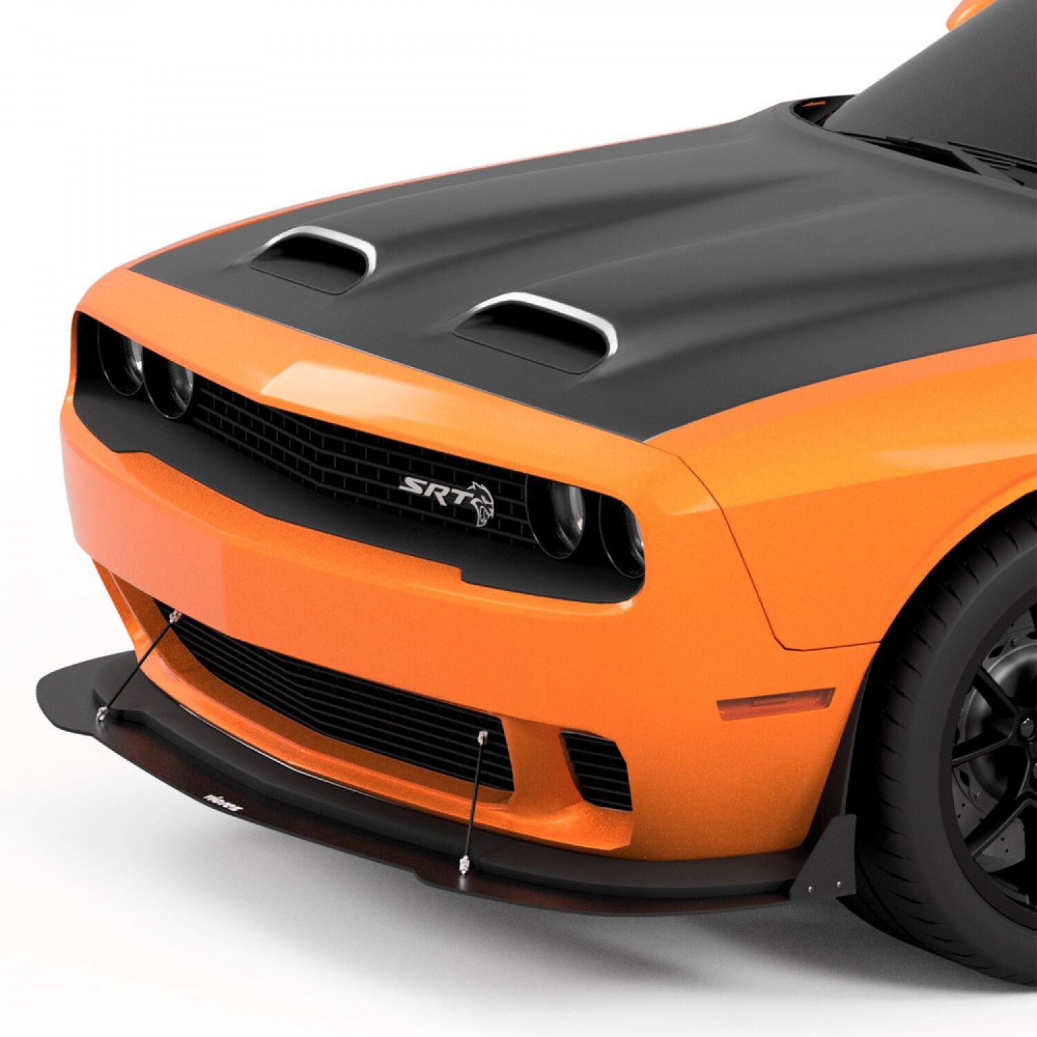 Vicrez VZ Style Front Bumper Splitter vz100661 | Dodge Challenger