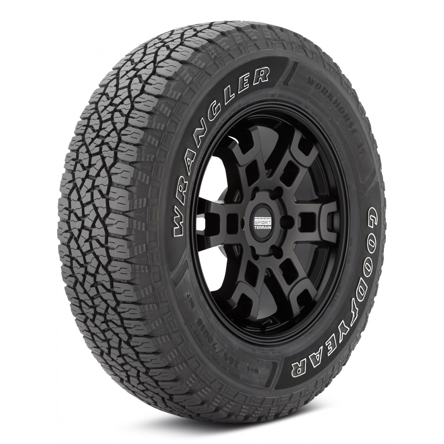 Goodyear Wrangler Workhorse AT Outlined White Letters Tire