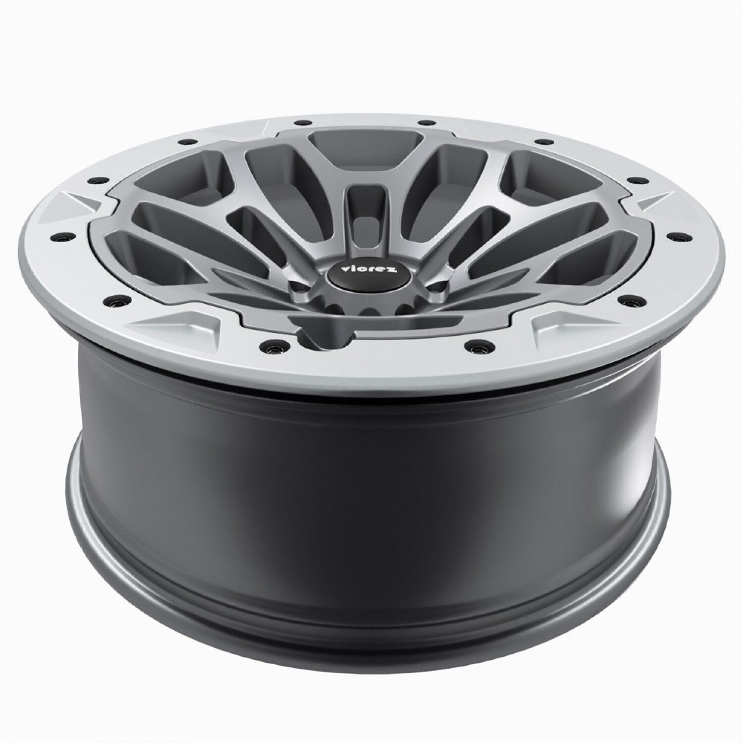 TRX Beadlock Style Matte Gray with Forged Beadlock Wheel (22