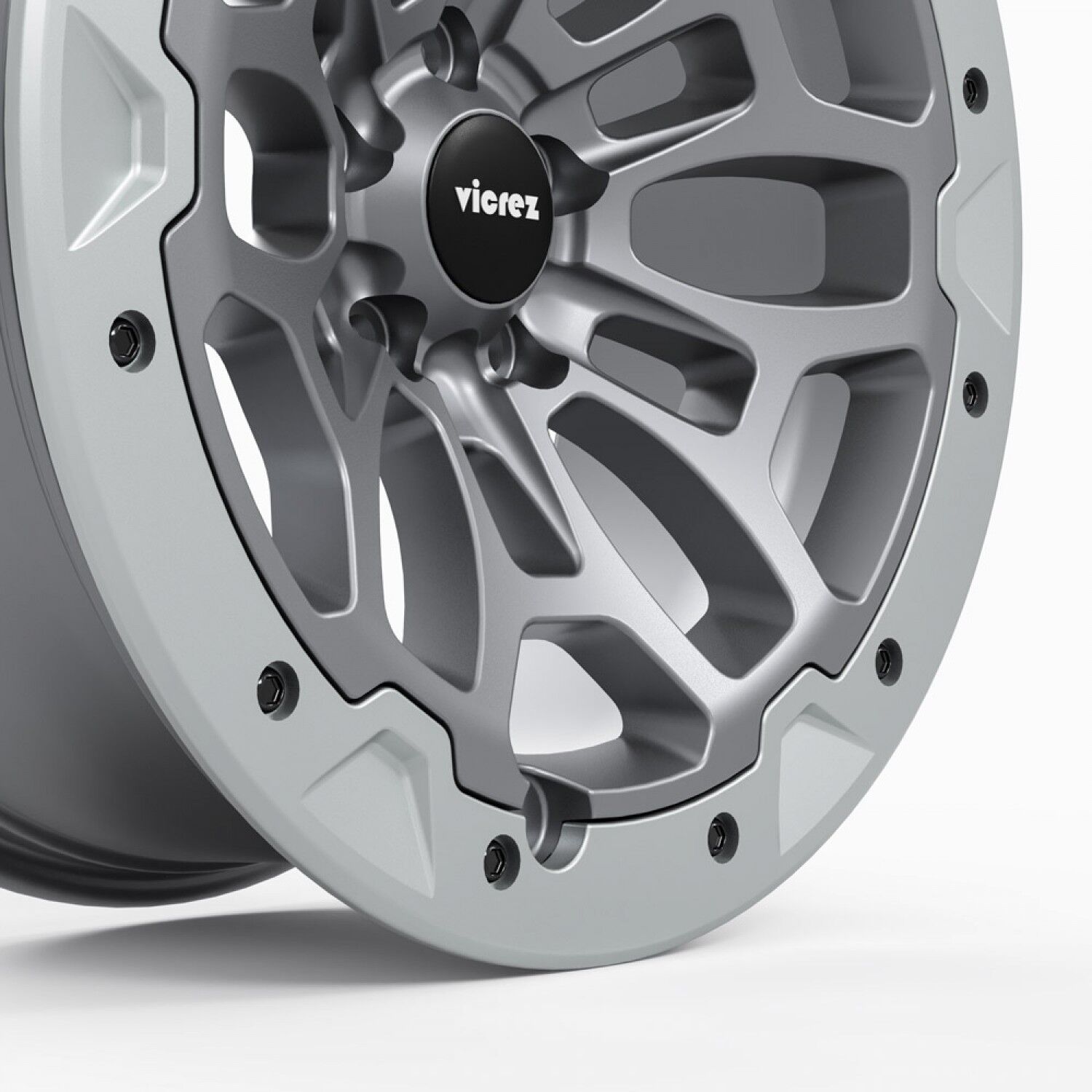 TRX Beadlock Style Matte Gray with Forged Beadlock Wheel (22 TRX Beadlock Style Matte Gray with Forged Beadlock Wheel (22