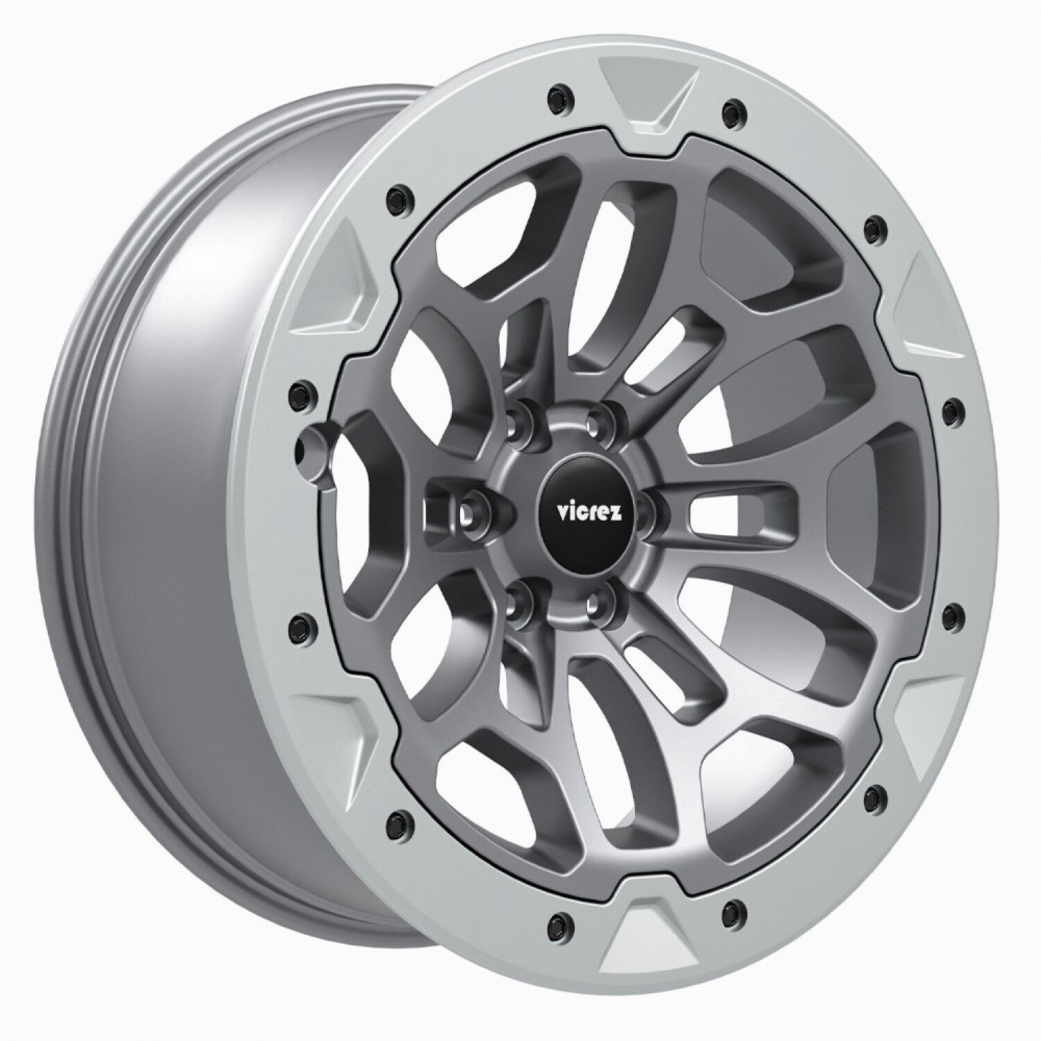 TRX Beadlock Style Matte Gray with Forged Beadlock Wheel 22 TRX Beadlock Style Matte Gray with Forged Beadlock Wheel 22