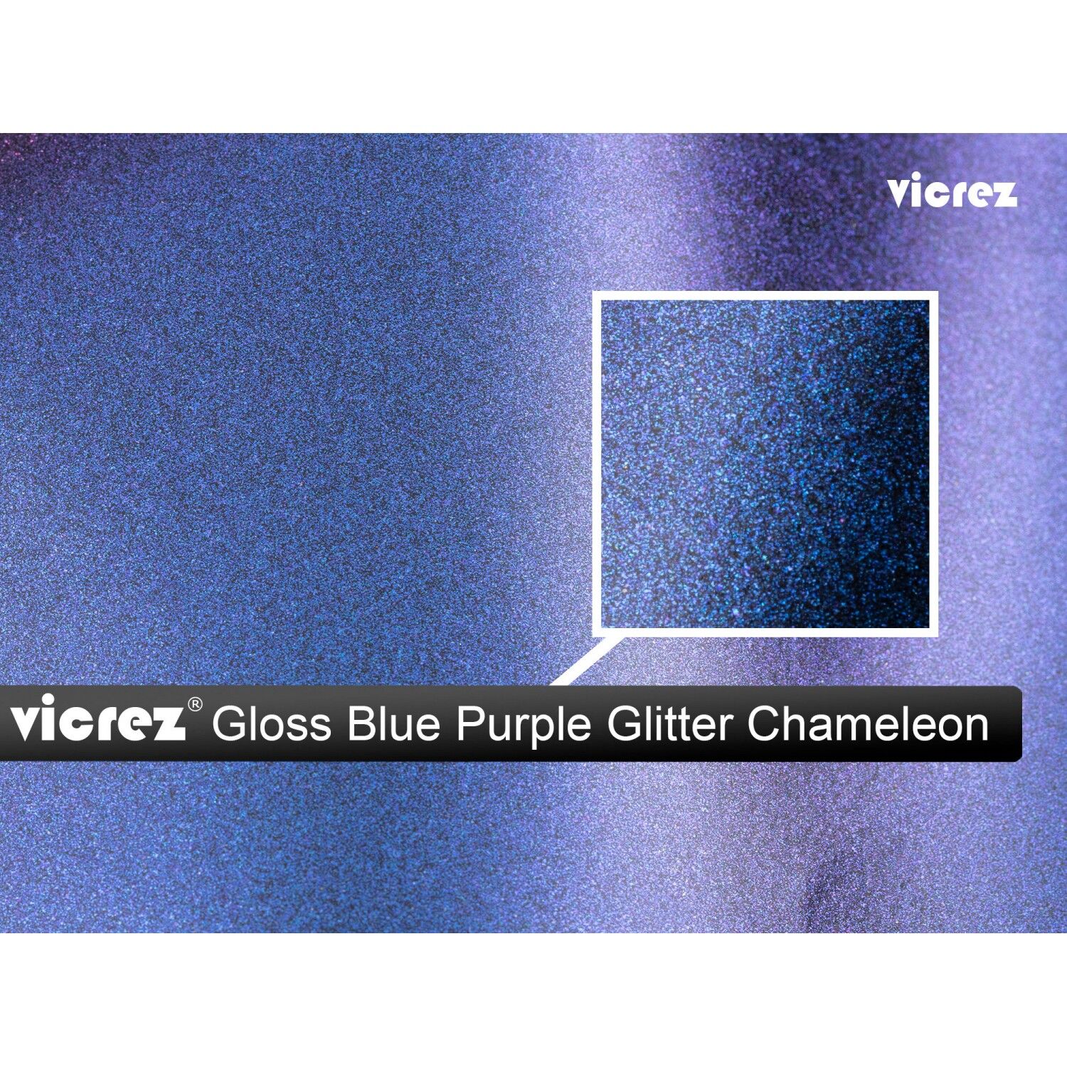 ウィツグ VALAN PRENMIUNM VP03DF4 Vicrez Vinyl Car Wrap Film vzv10138 Satin Chameleon Blue