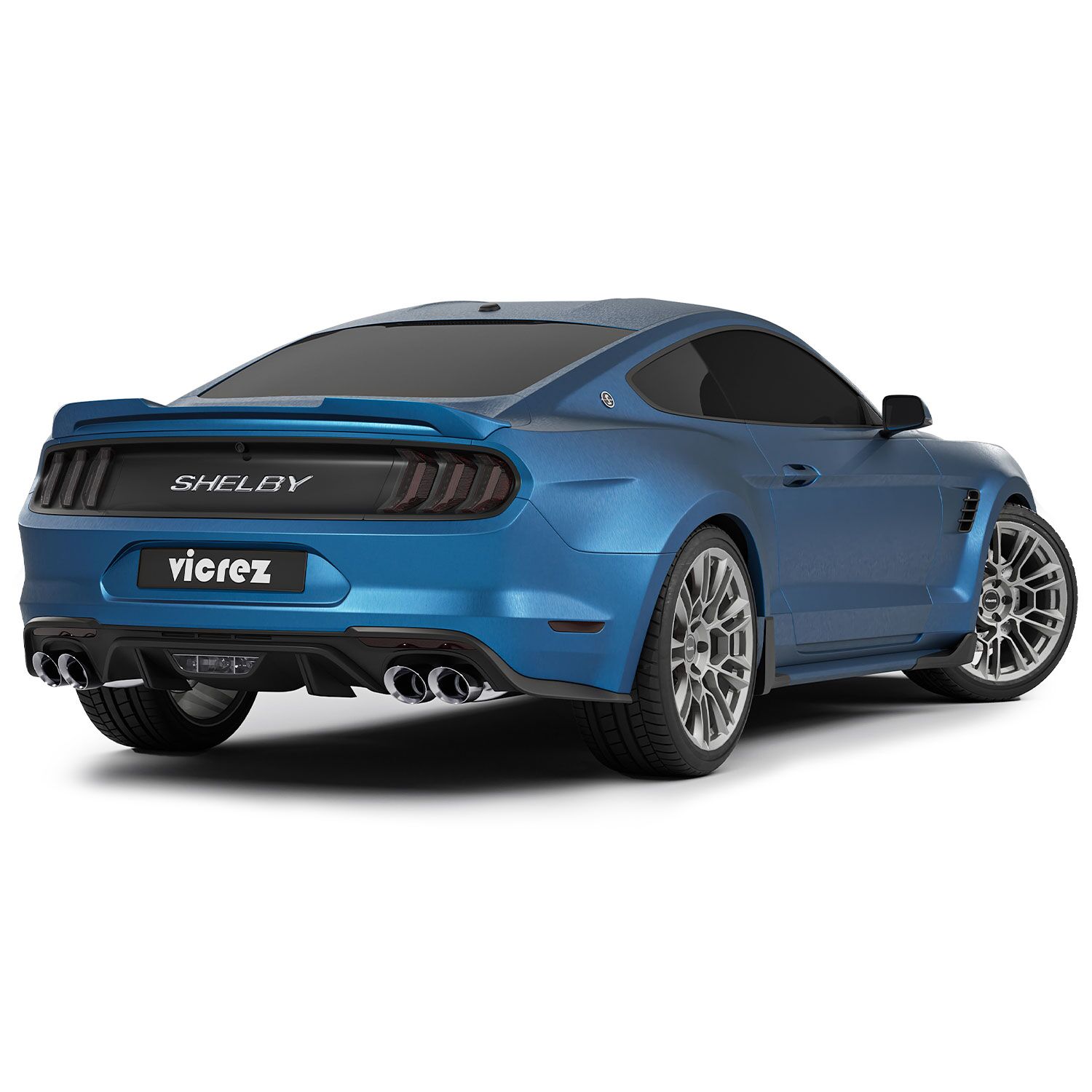 Vicrez Vinyl Car Wrap Film vzv10173 Brushed Blue Sea Aluminum