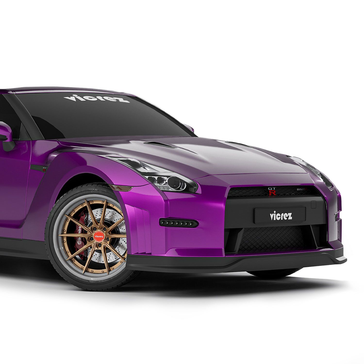 Vicrez Vinyl Car Wrap Film vzv10262 Metallic Gloss Purple