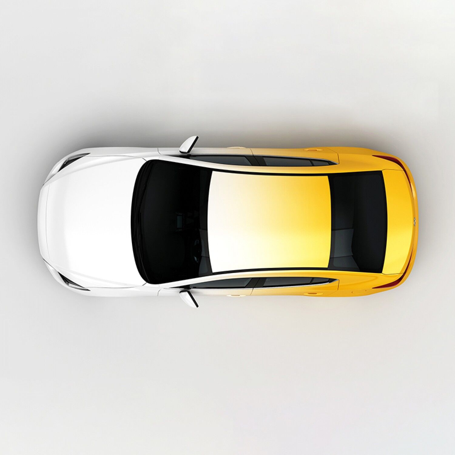 Vicrez Vinyl Car Wrap Film vzv10784 White to Yellow