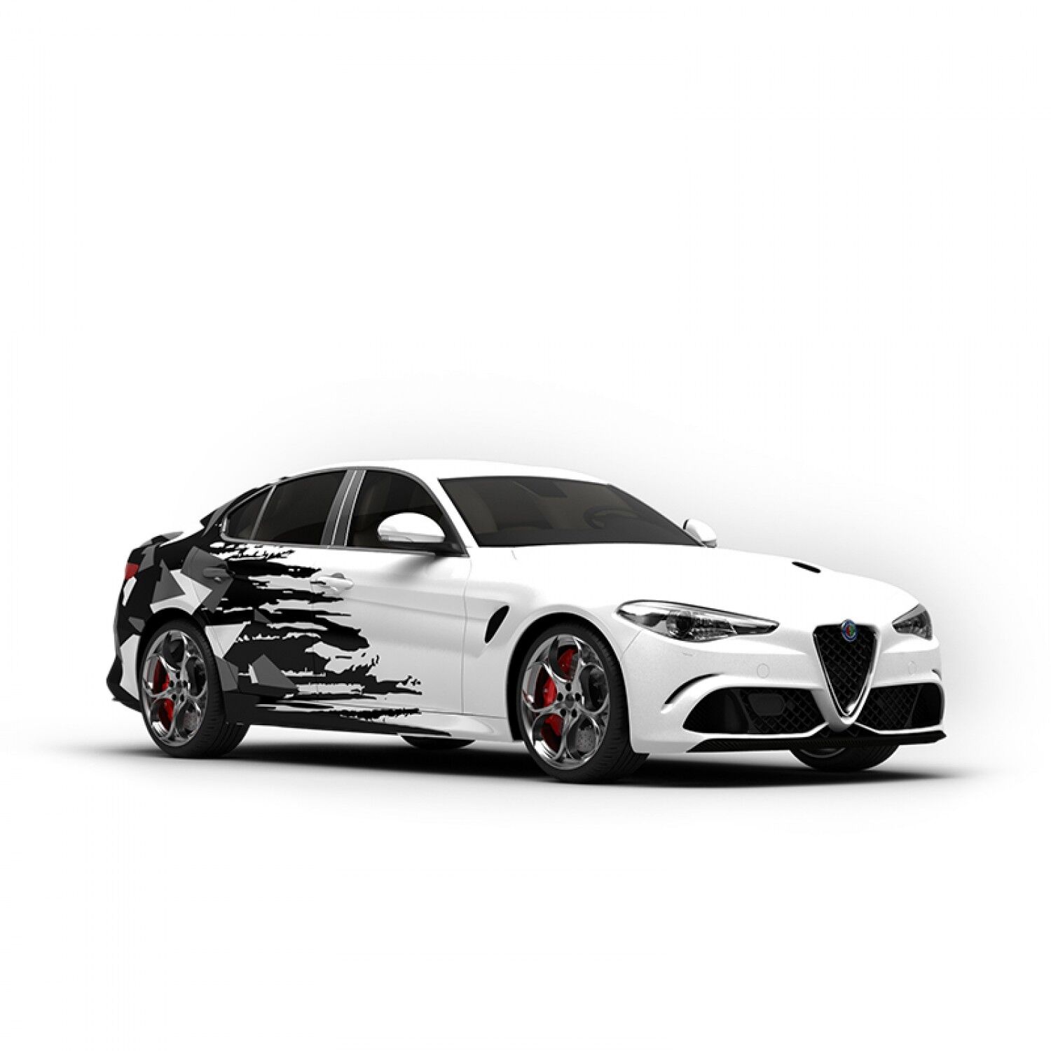 Vicrez Vinyl Car Wrap Film vzv10790 White To Grey Camo
