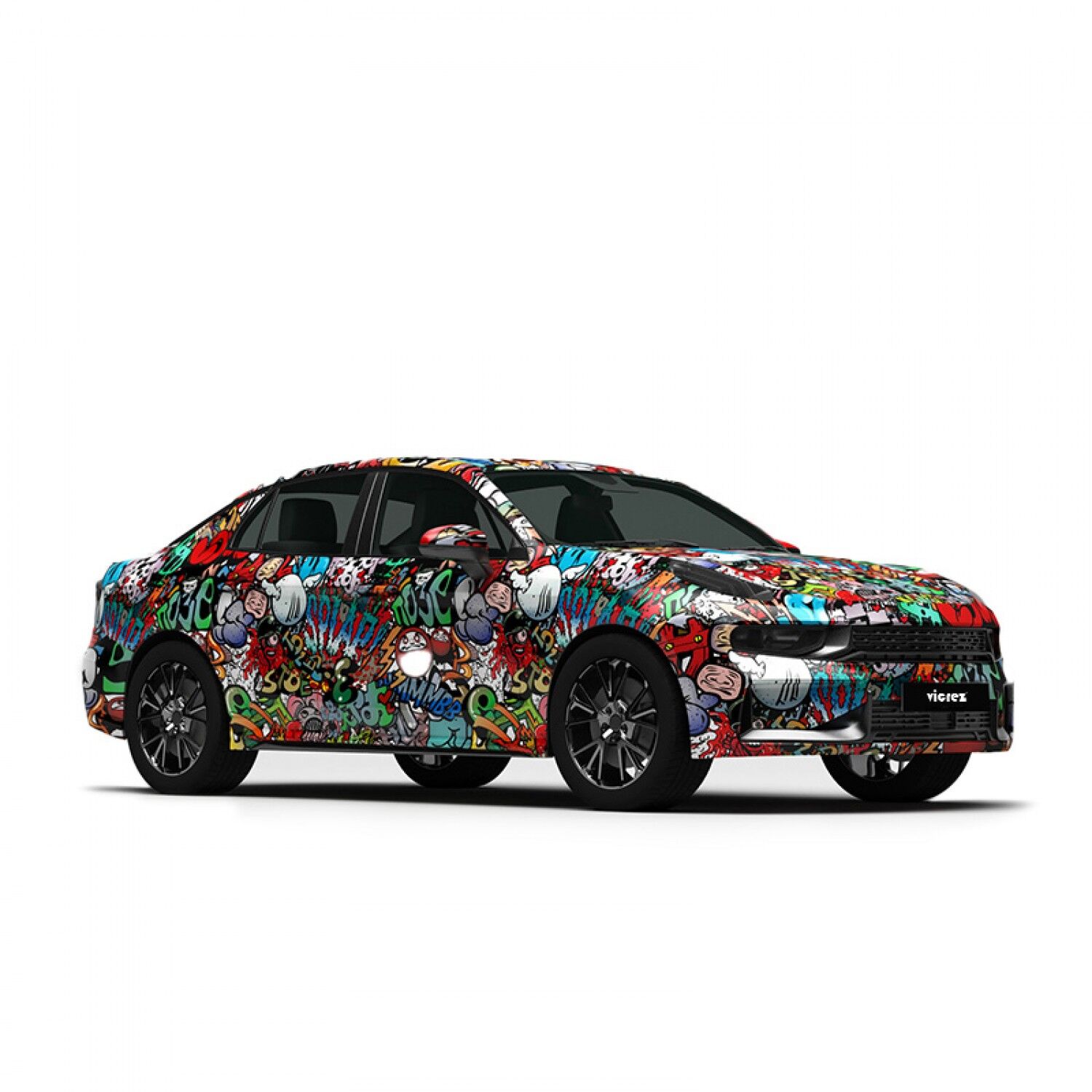 VIVIZ ウナ着用 FAD SWETTY GRAPHIC R.RABBIT Polaris RZR XP 1000 & Turbo - RZR Graphics Wrap Kit
