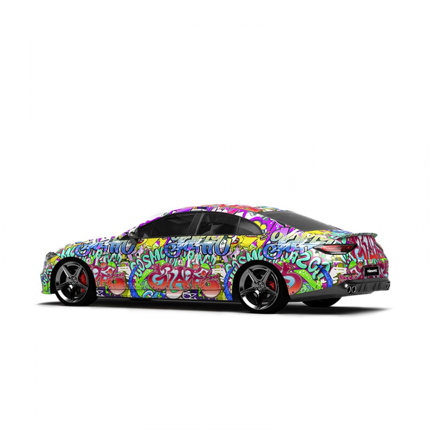 Vicrez Vinyl Car Wrap Film vzv10826 Graffiti Font Overlap