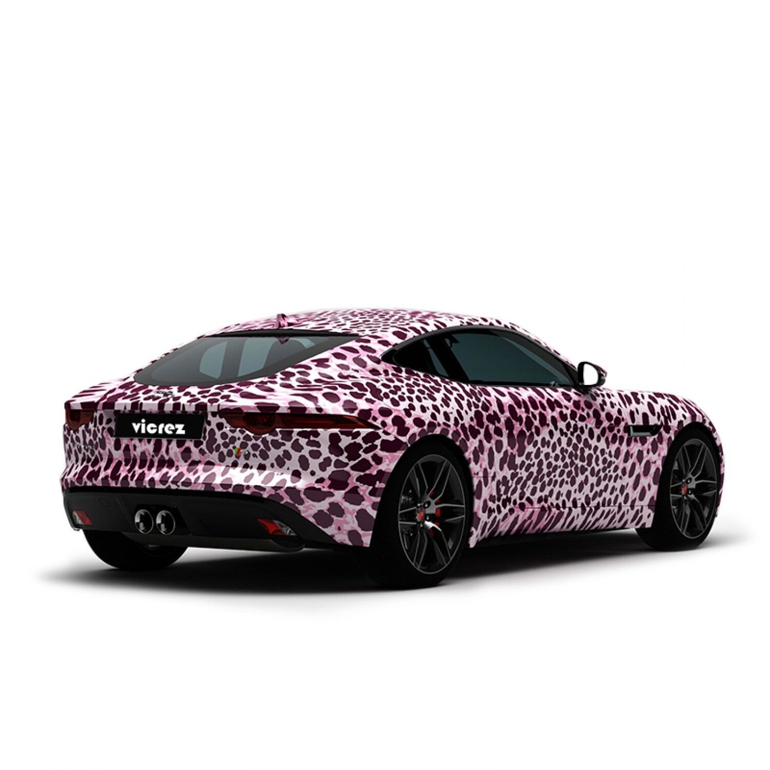 Vicrez Vinyl Car Wrap Film vzv10834 Pink Purple Cheetah Pattern