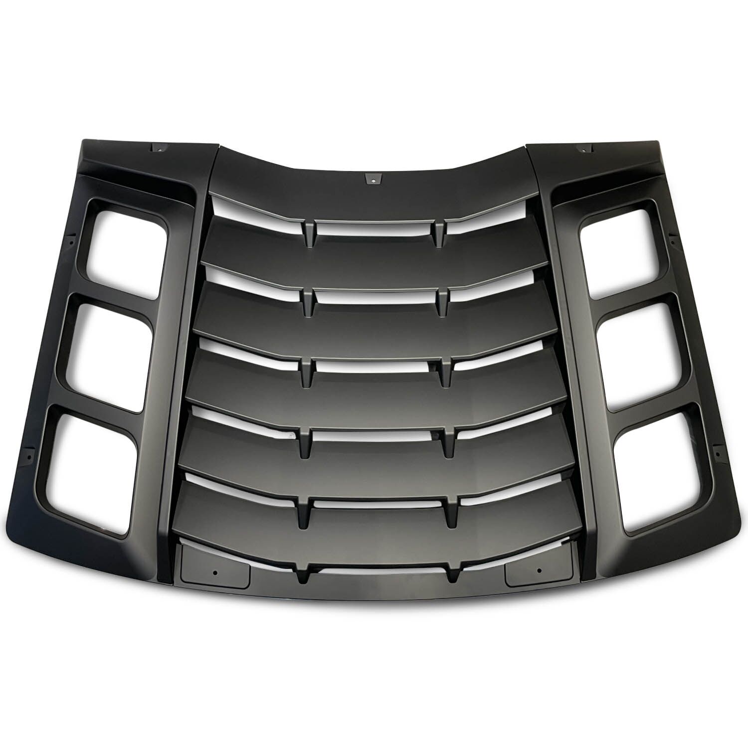 Vicrez Matte Black V3R Style Rear Window Louvers vz102438 | Dodge